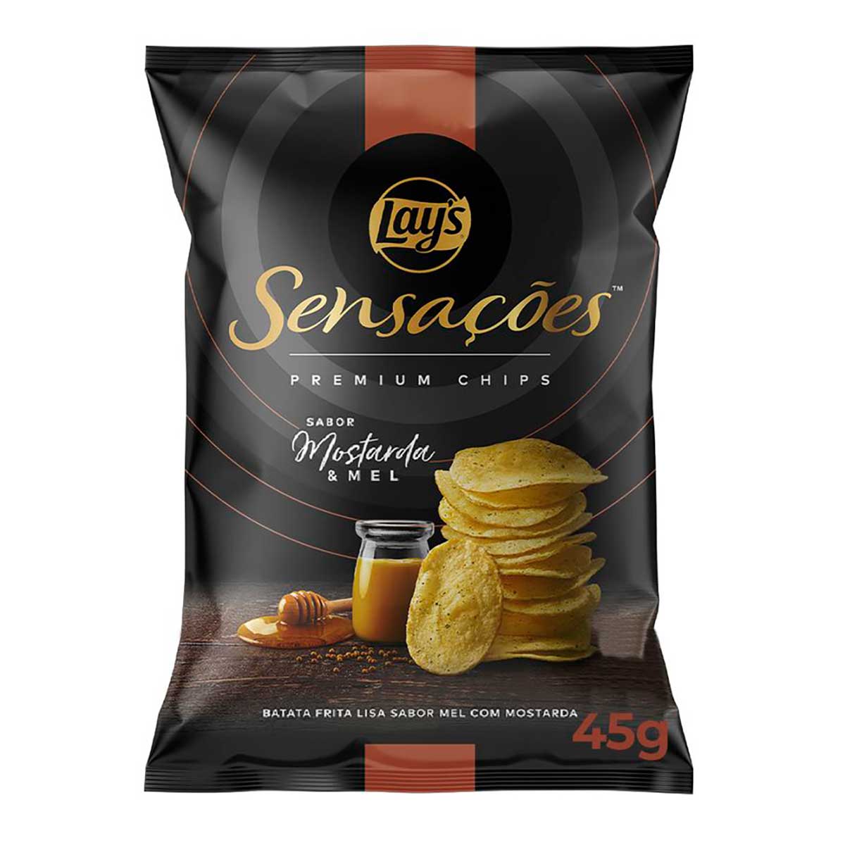 Batata Frita Lisa Mostarda e Mel Elma Chips Pacote 45 g