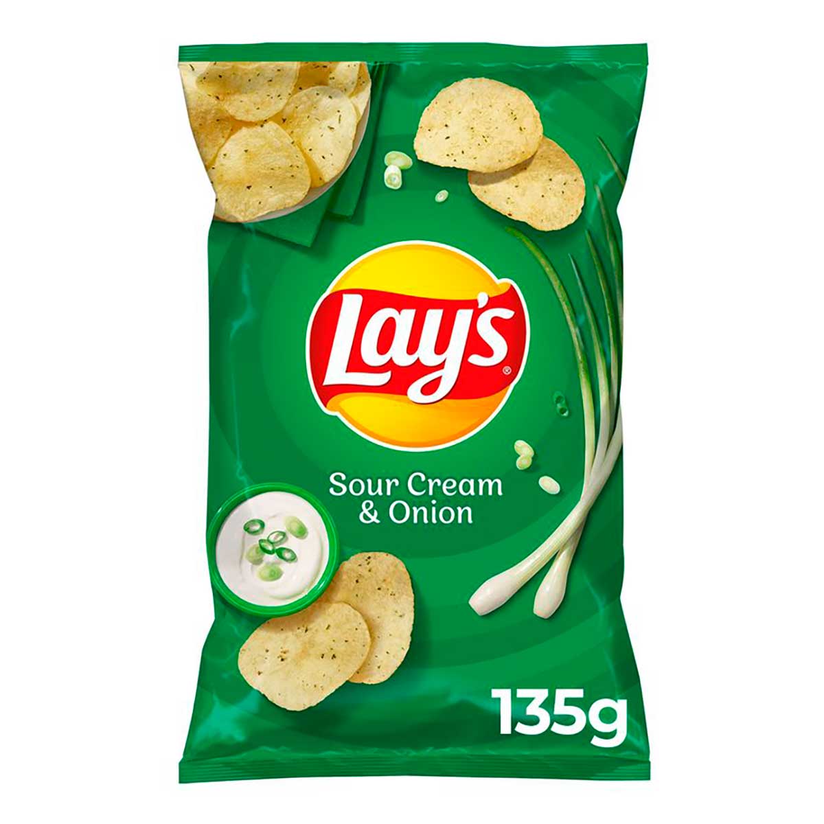 Batata Frita Lisa Sabor Creme de Cebola Lays 135g