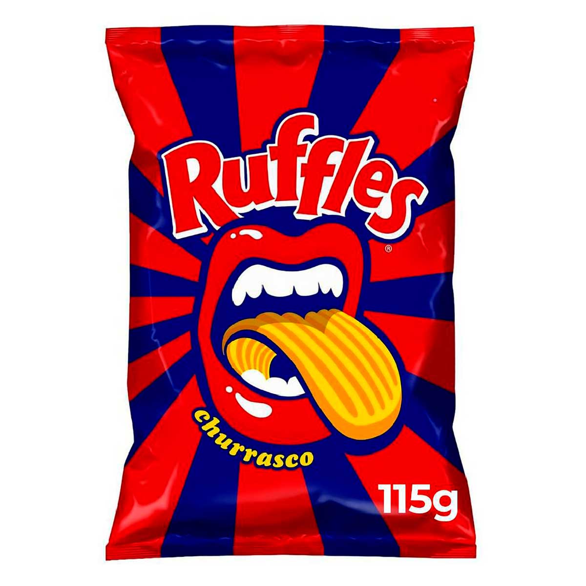 Batata Frita Ondulada Elma Chips Ruffles Sabor Churrasco 115g