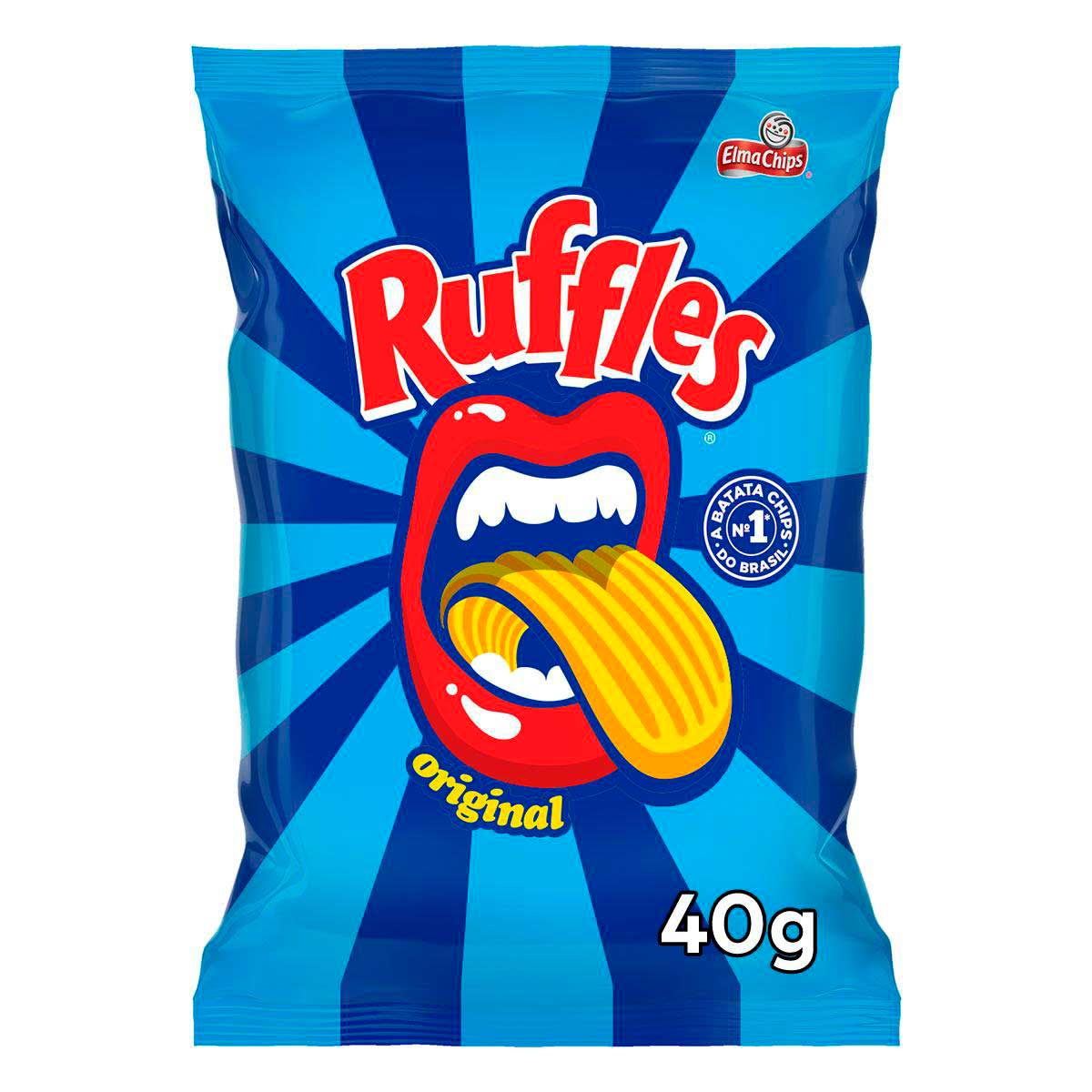 Batata Frita Ondulada Elma Chips Ruffles Sabor Original 40g