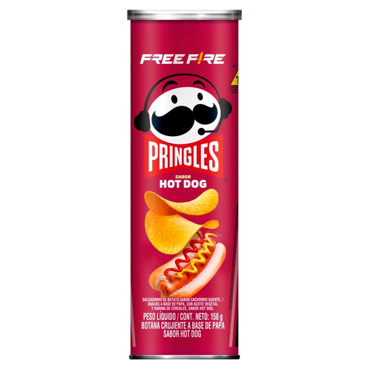 Salgadinho de Batata Hot-Dog Free Fire Pringles 158g