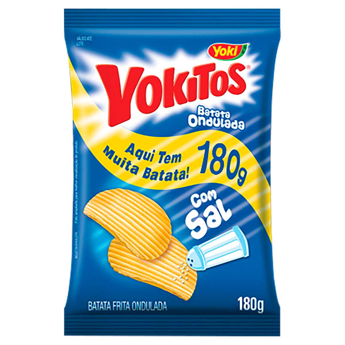 Batata Frita Ondulada com Sal Yoki Yokitos 180g