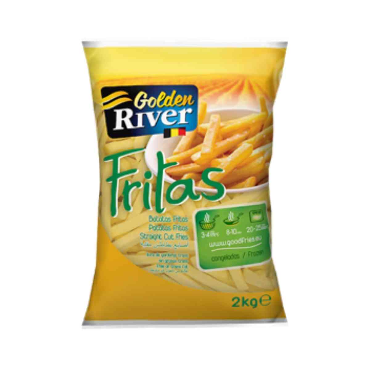 Batata Frita Congelada Lutosa Golden River 2 kg