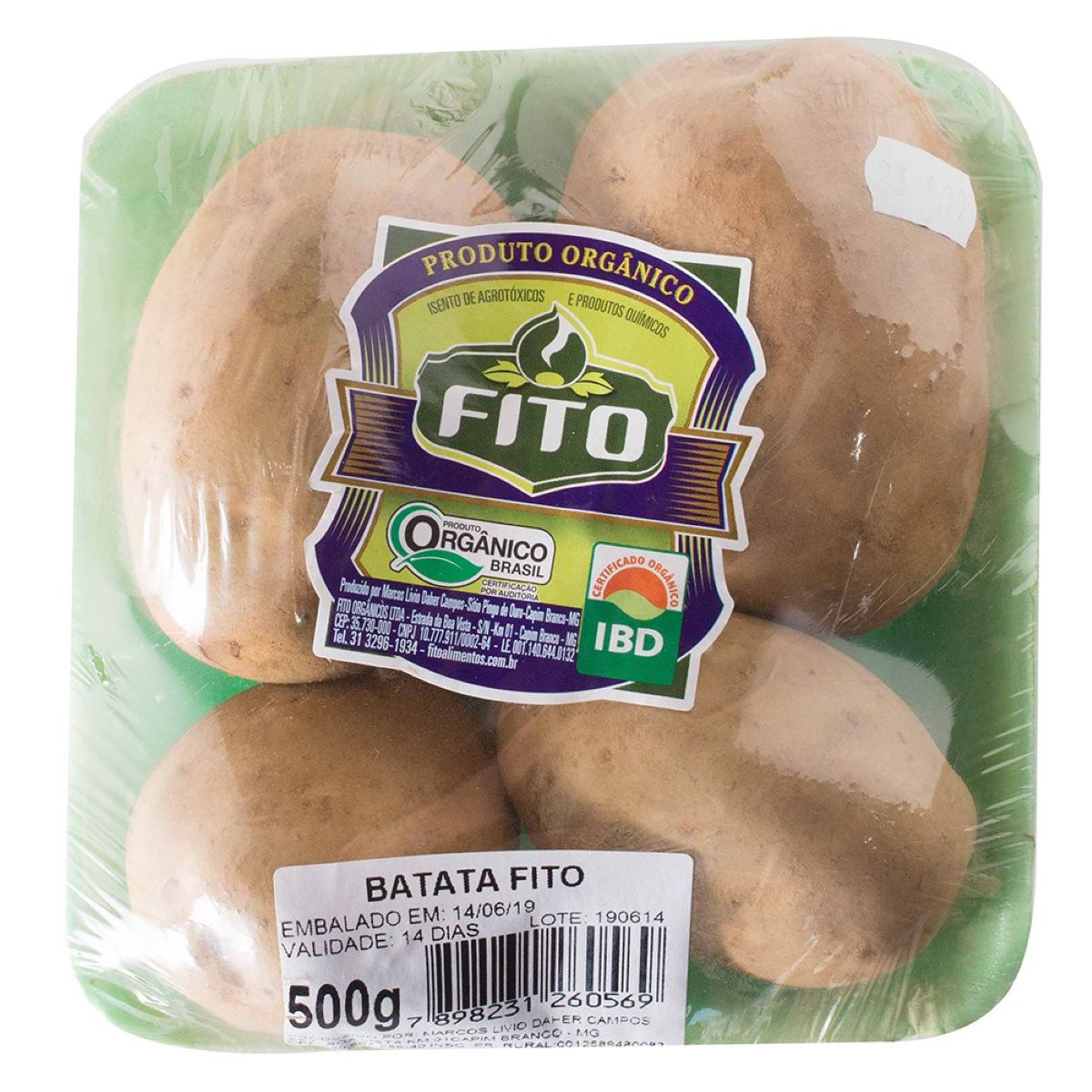 Batata Orgânica Fito 500 g