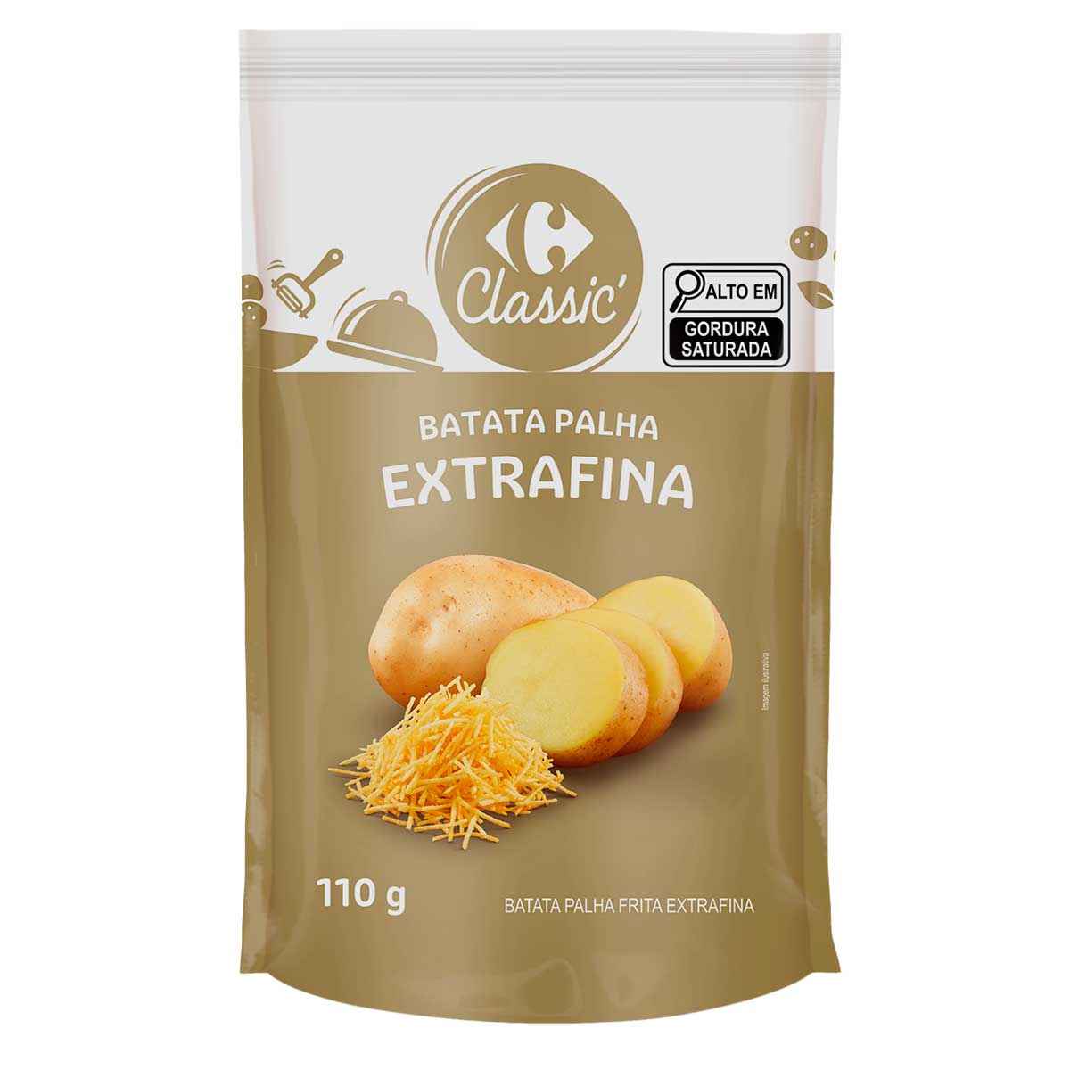 Batata Palha Extrafina Carrefour Classic 110 g