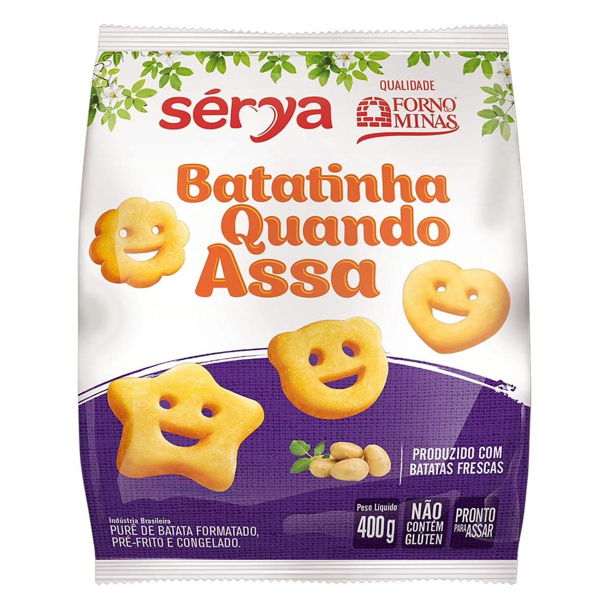 Batata Pré Frita Congelada Batatinha Quando Assa Sérya Pacote 400g