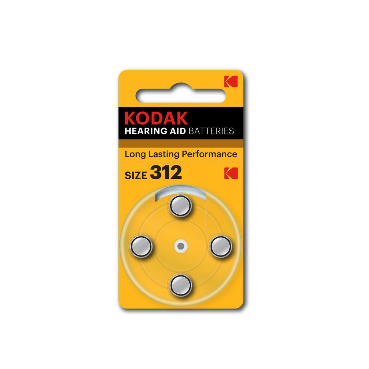 Bateria Kodak KP312 para aparelho auditivo com 4 unidades