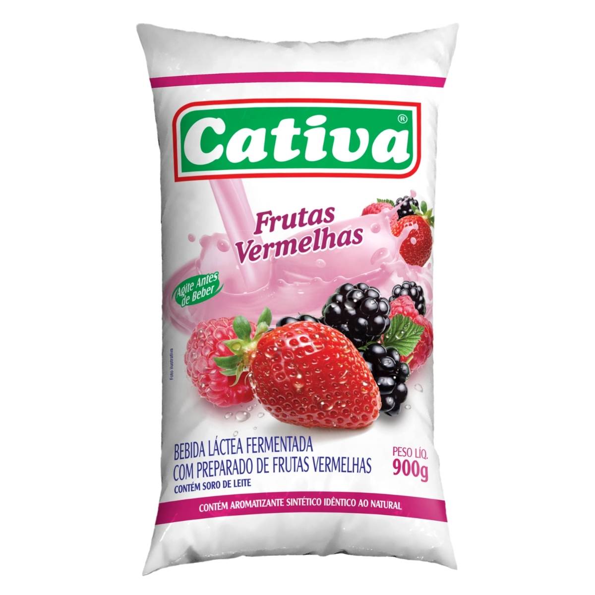 Bebida Láctea Cativa Frutas Vermelhas 900 g