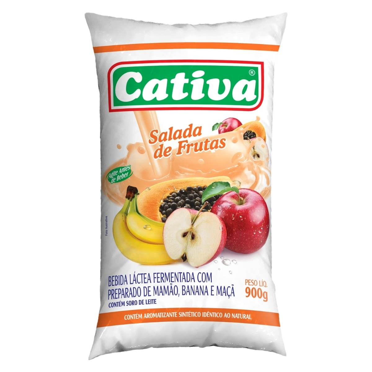 Bebida Láctea Cativa Salada de Fruta 900 g