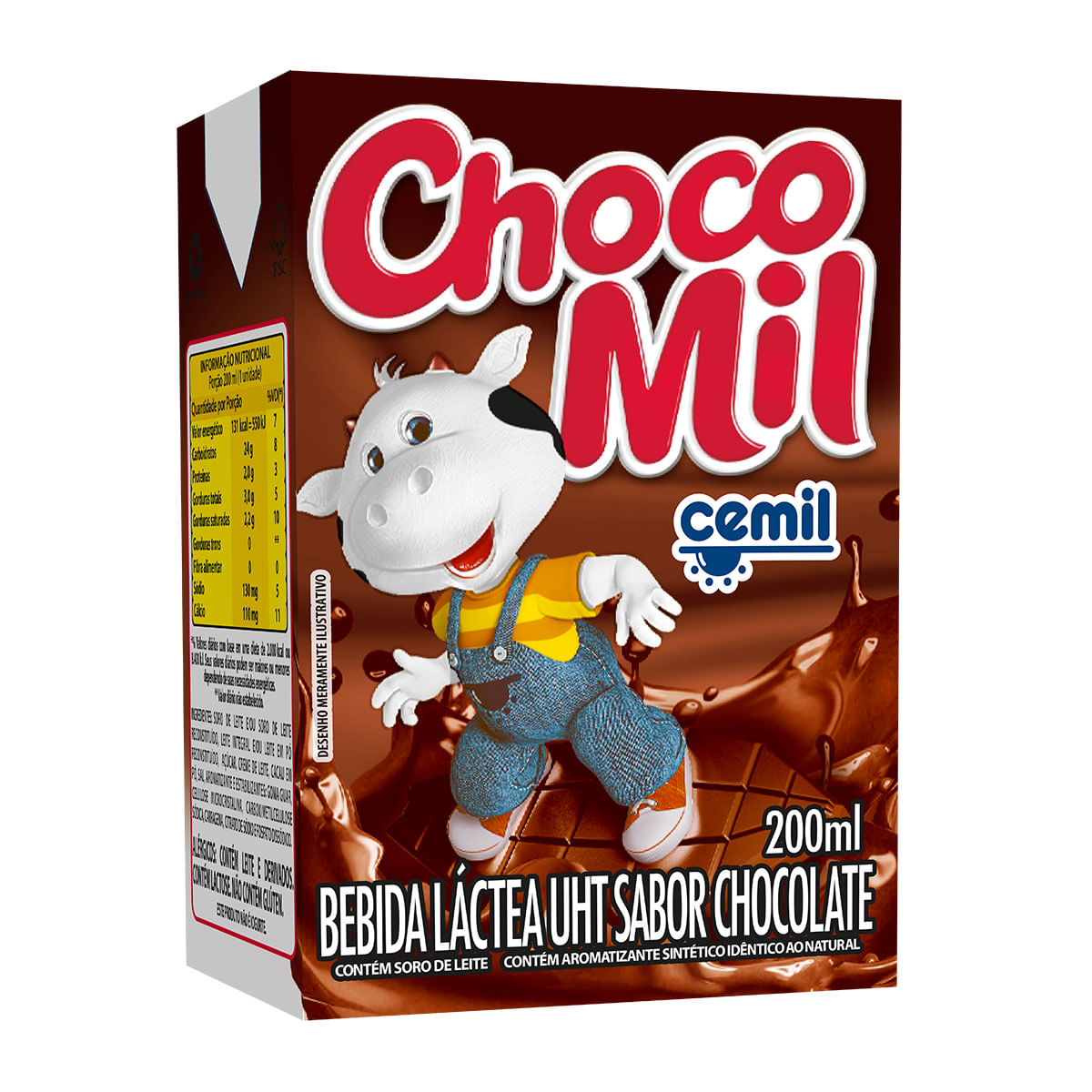 Bebida Láctea Chocolate Cemil Chocomil 200 ml