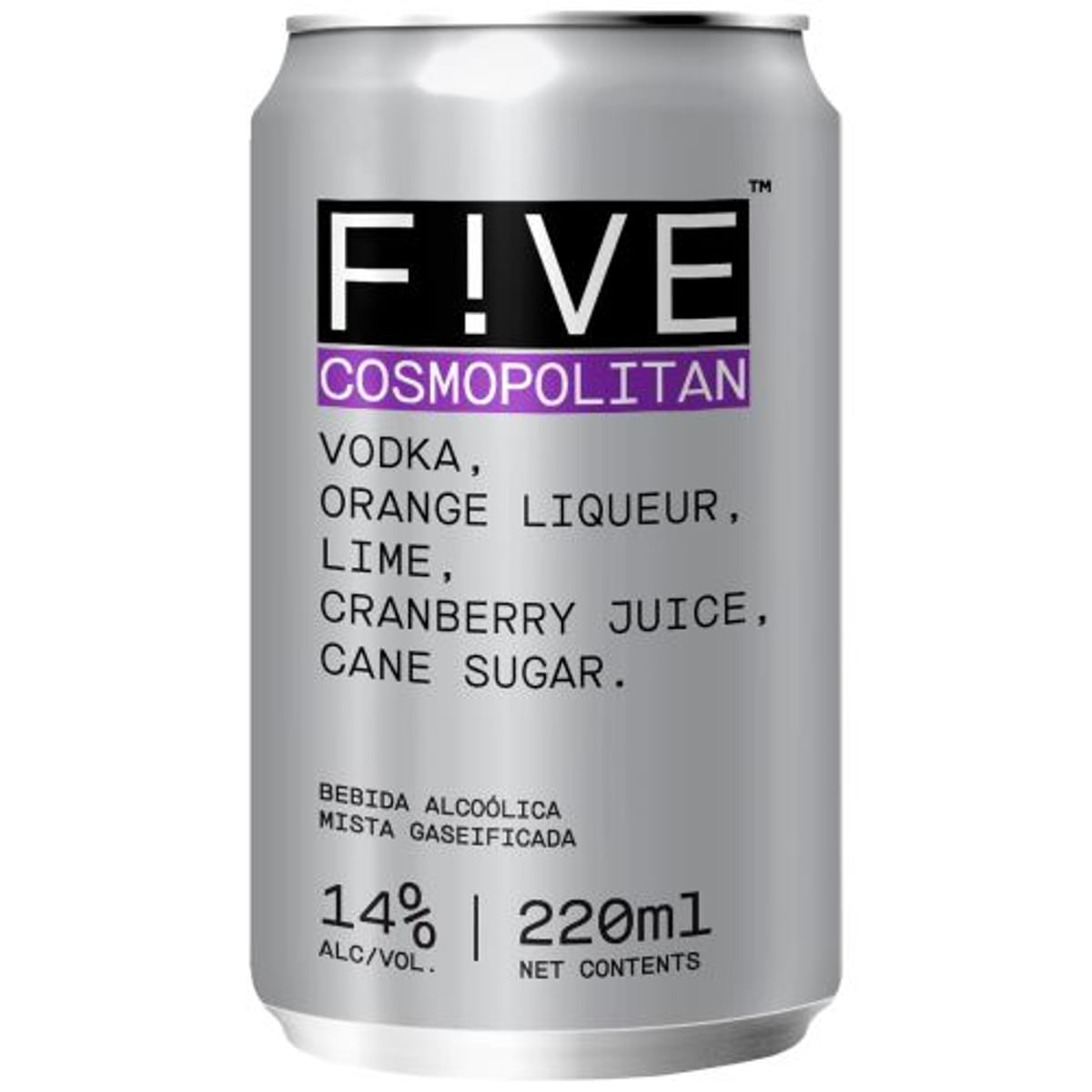 Bebida Mista Alcóolica Five Drinks Cosmopolitan 220 Ml