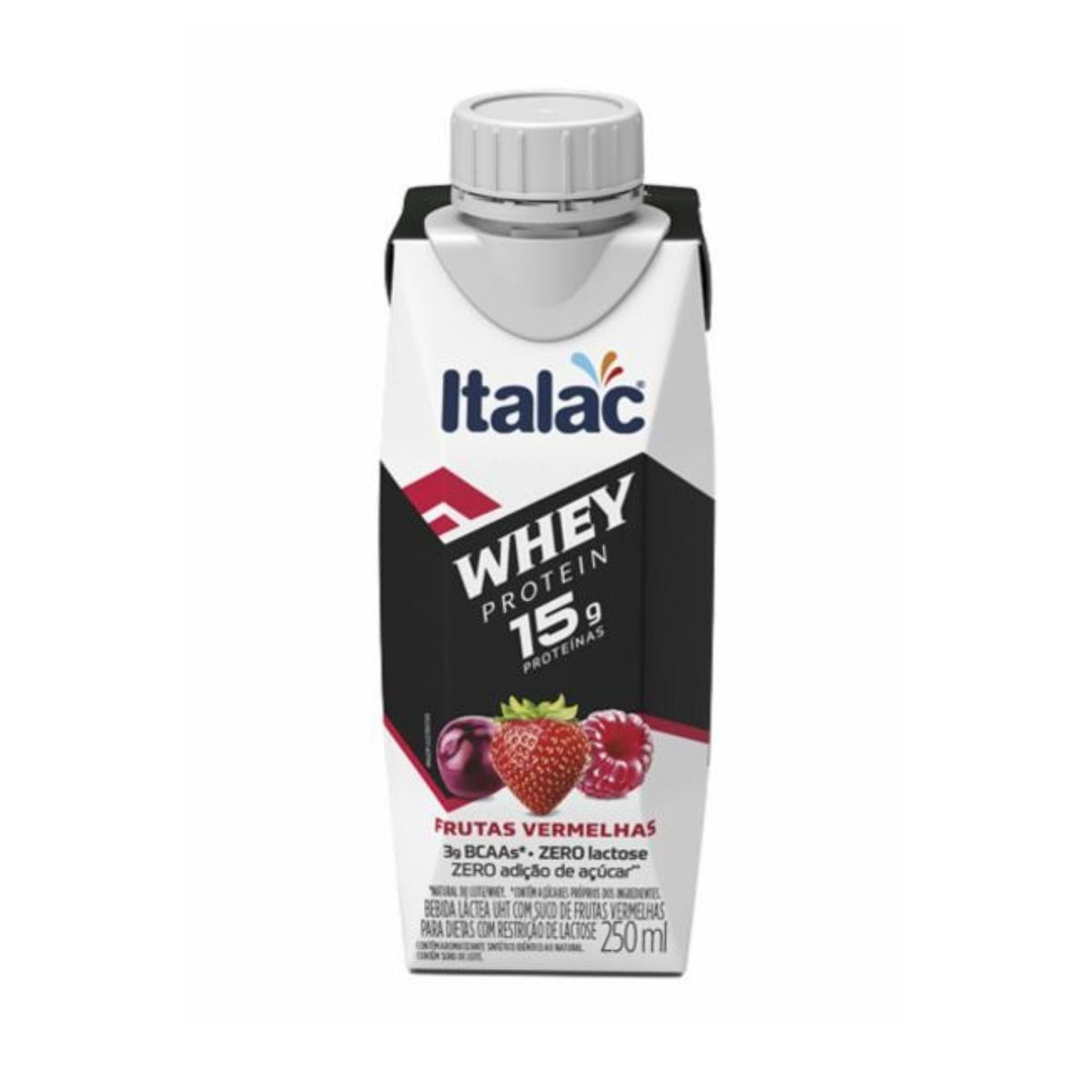 Bebida Sem Lactose Whey Pro Italac Frutas Vermelhas 250 ml