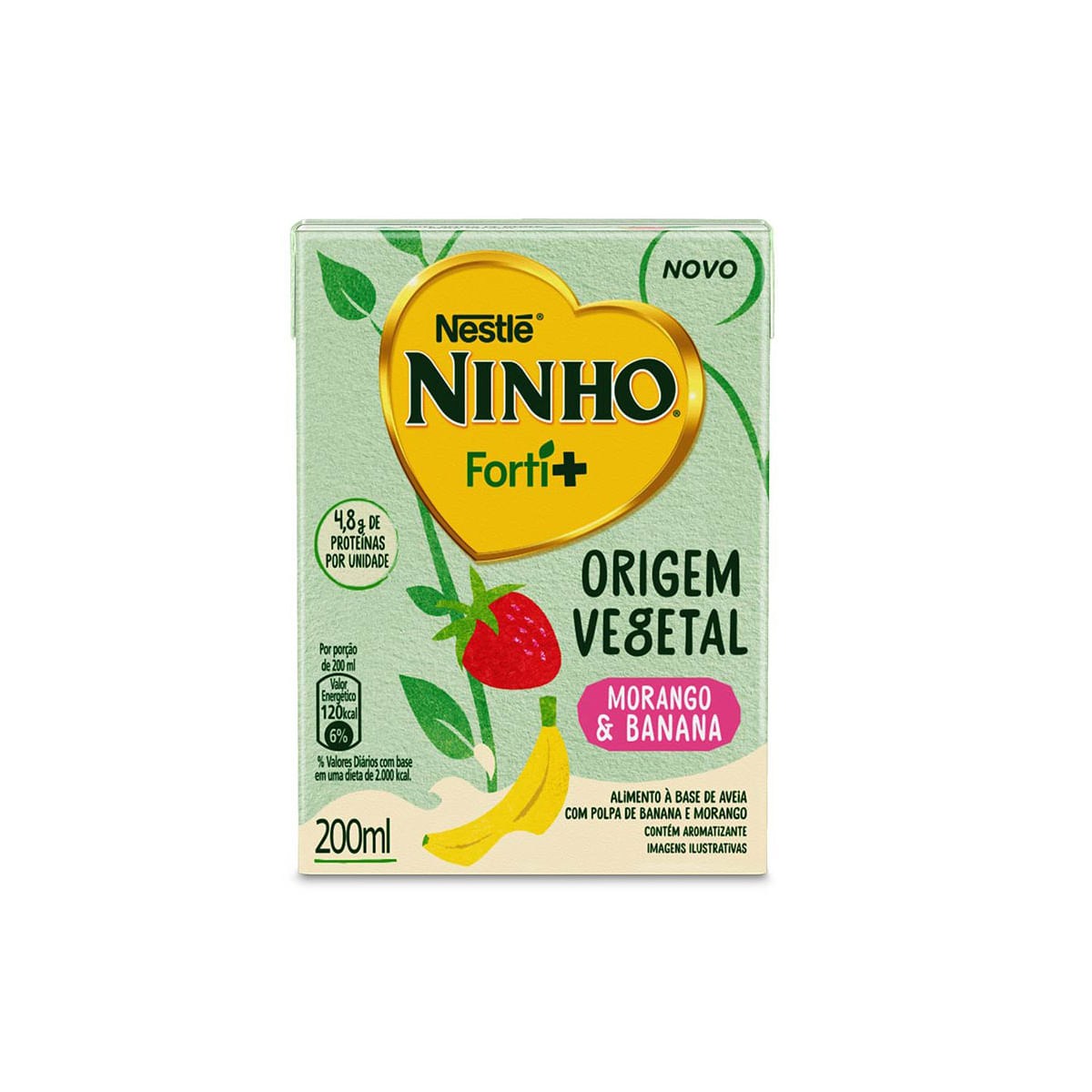 Bebida Láctea Nestle Ninho Morango e Banana 200 ml