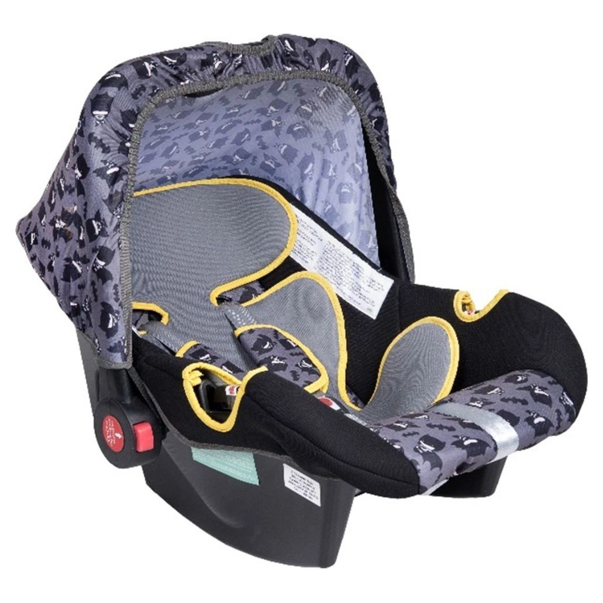 Bebê Conforto Styll Baby Batman Preto e Cinza Suporta de 0 a 13Kg