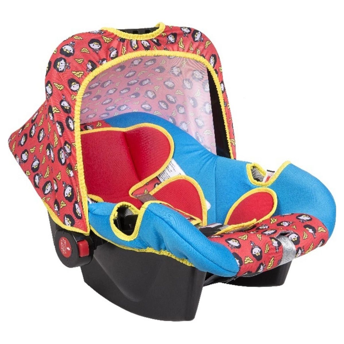 Bebê Conforto Styll Baby Mulher Maravilha Vermelho e Azul Suporta de 0 a 13Kg