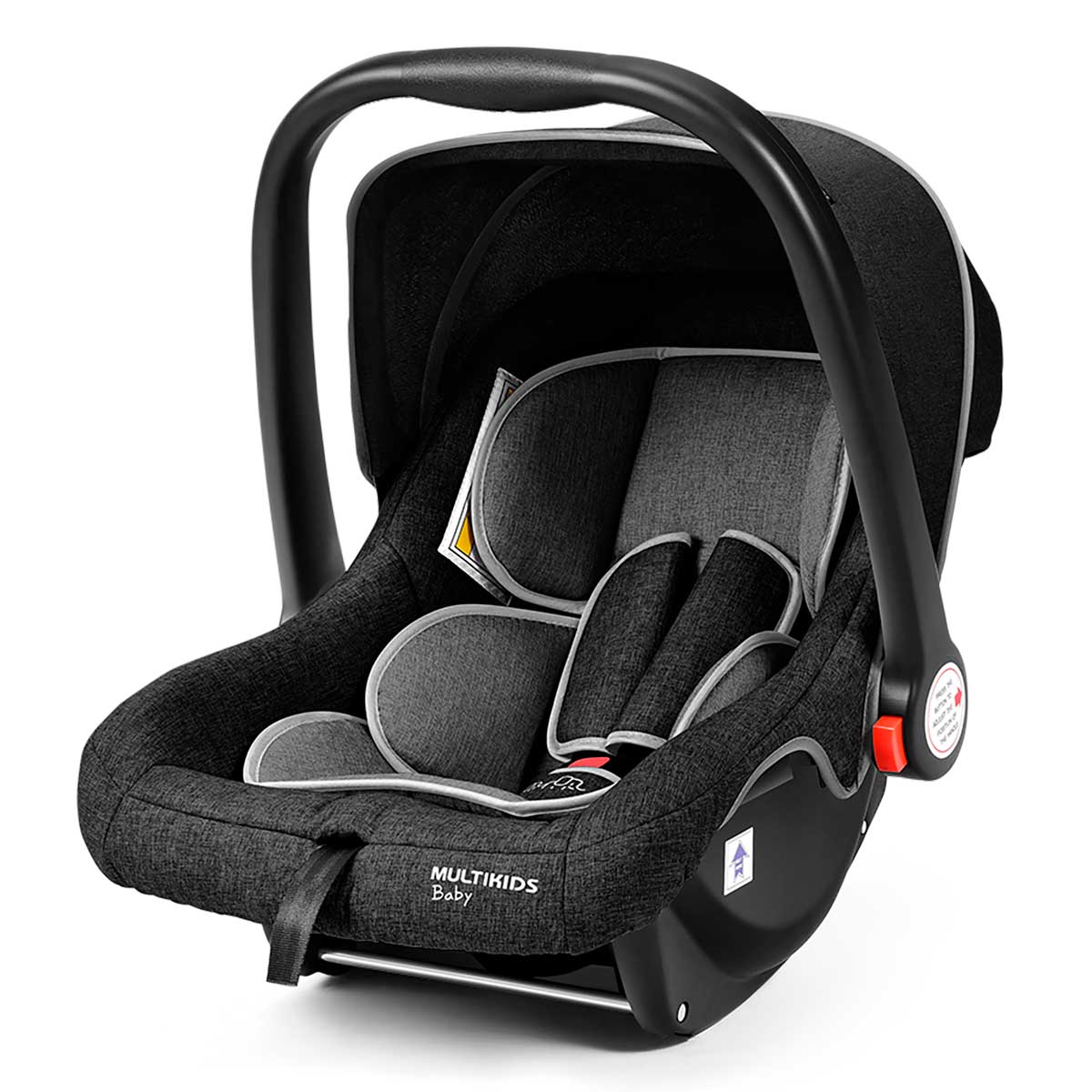 Bebê Conforto Multikids Baby BB406 Preto/Cinza Suporta até 13Kg