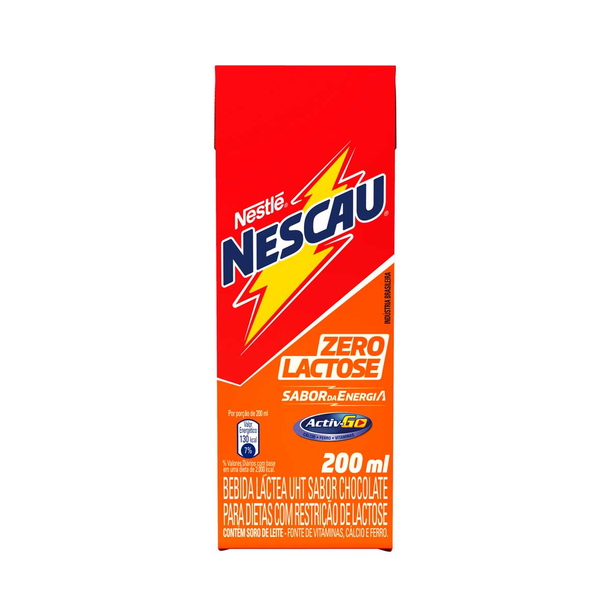 Bebida Láctea sem Lactose Nestlé Nescau Chocolate 200 ml