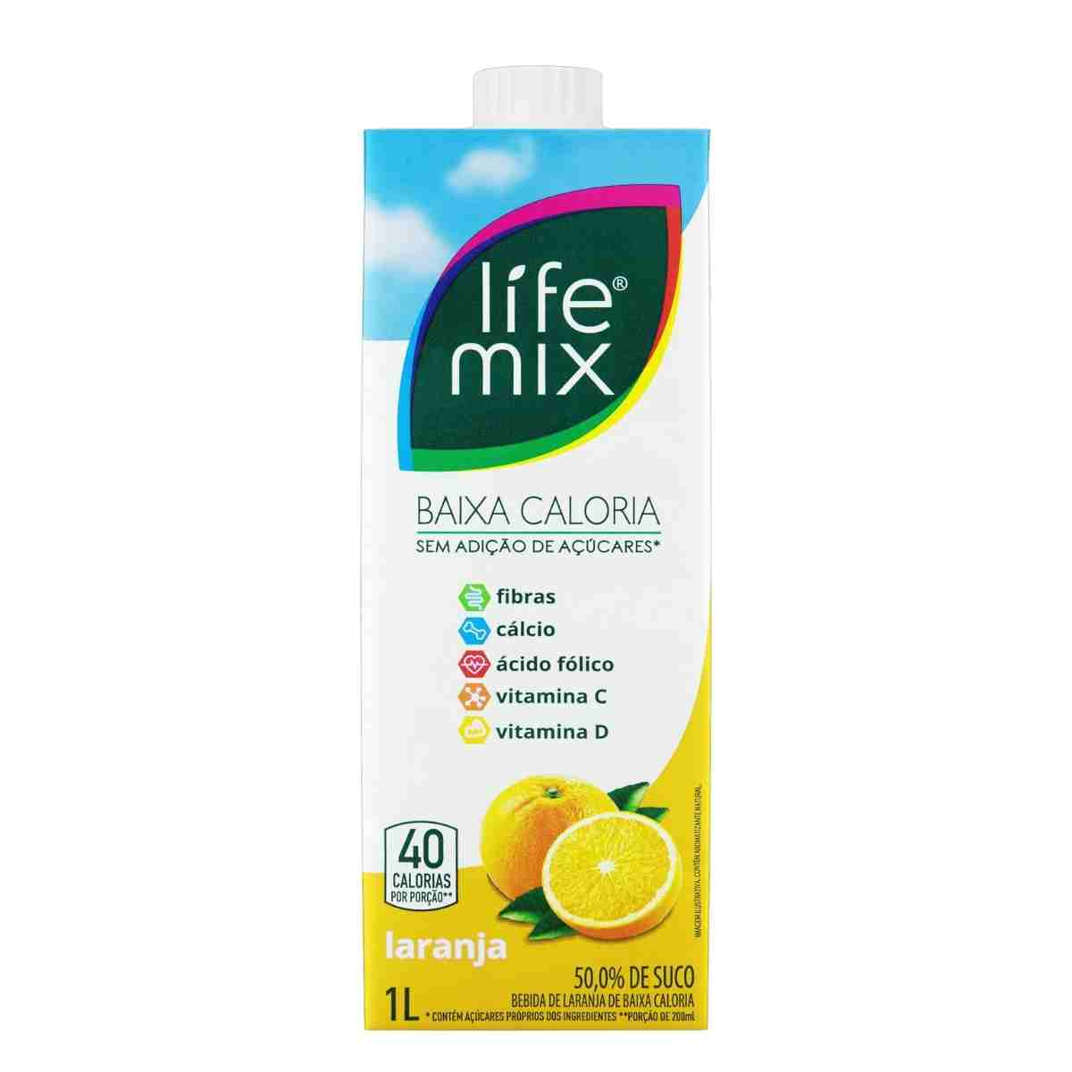 Bebida Laranja Life Mix Caixa 1 L