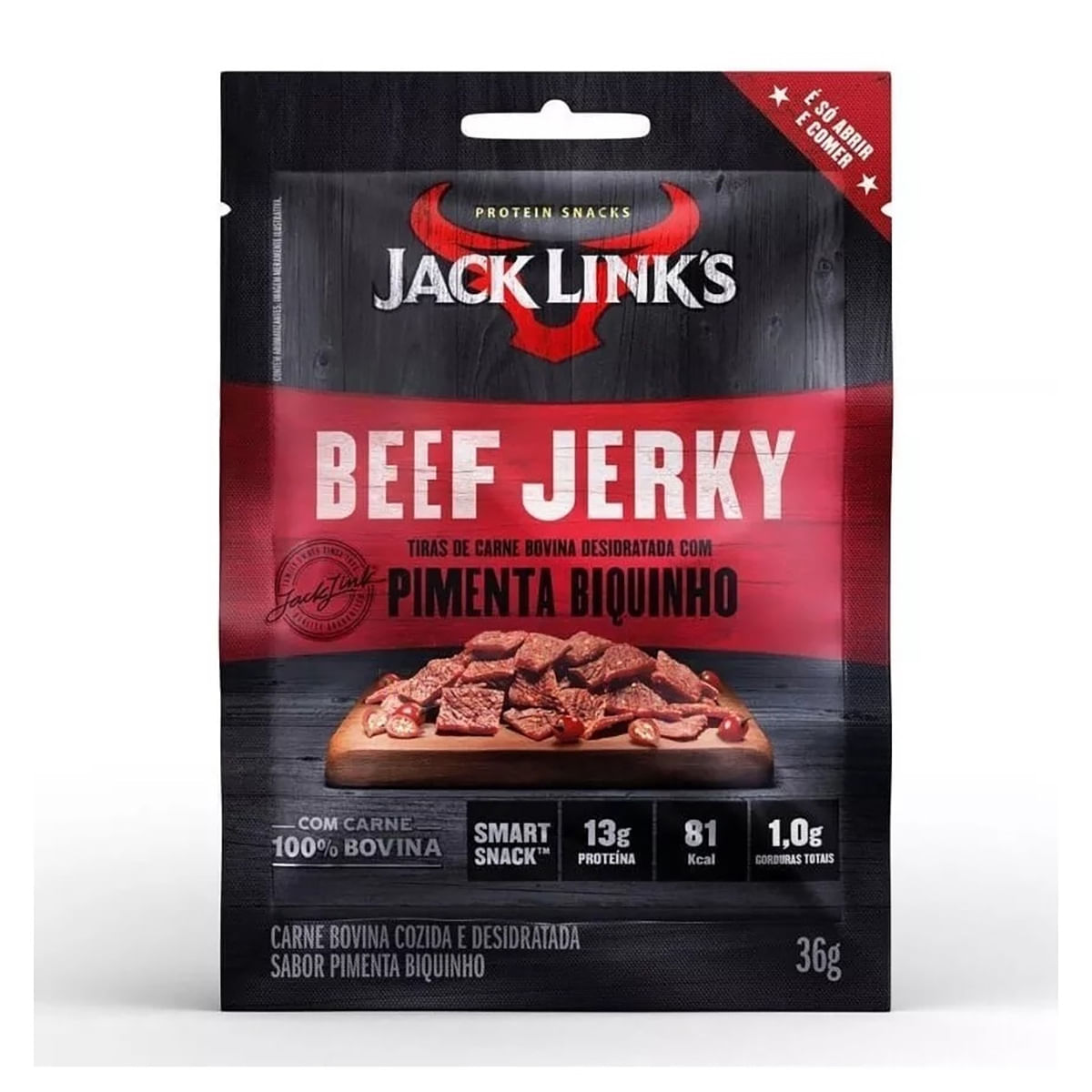 Beef Jerky Pimenta Biquinho SPD do Brasil 36 g