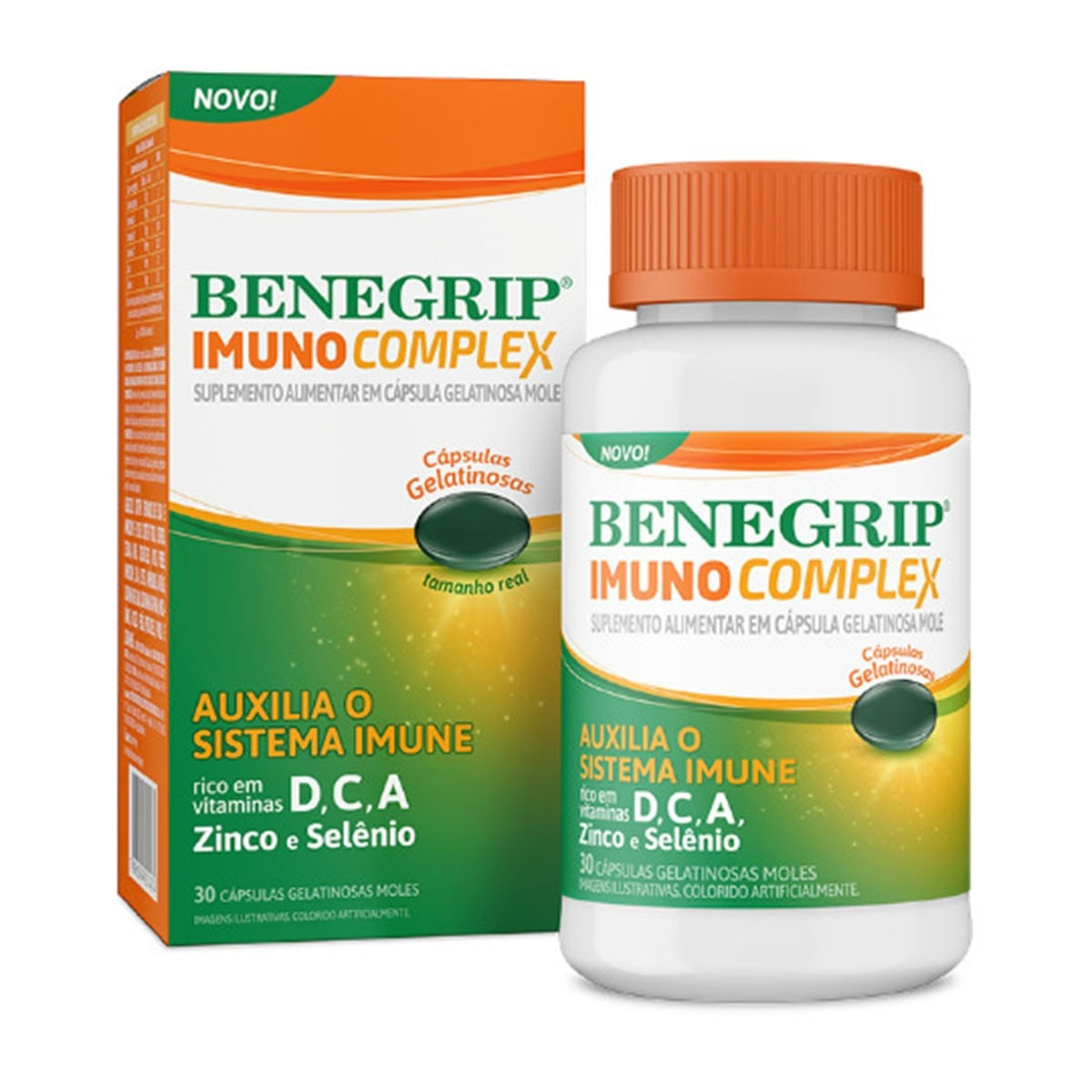 Suplemento Alimentar Benegrip Imuno Complex 30 cápsulas