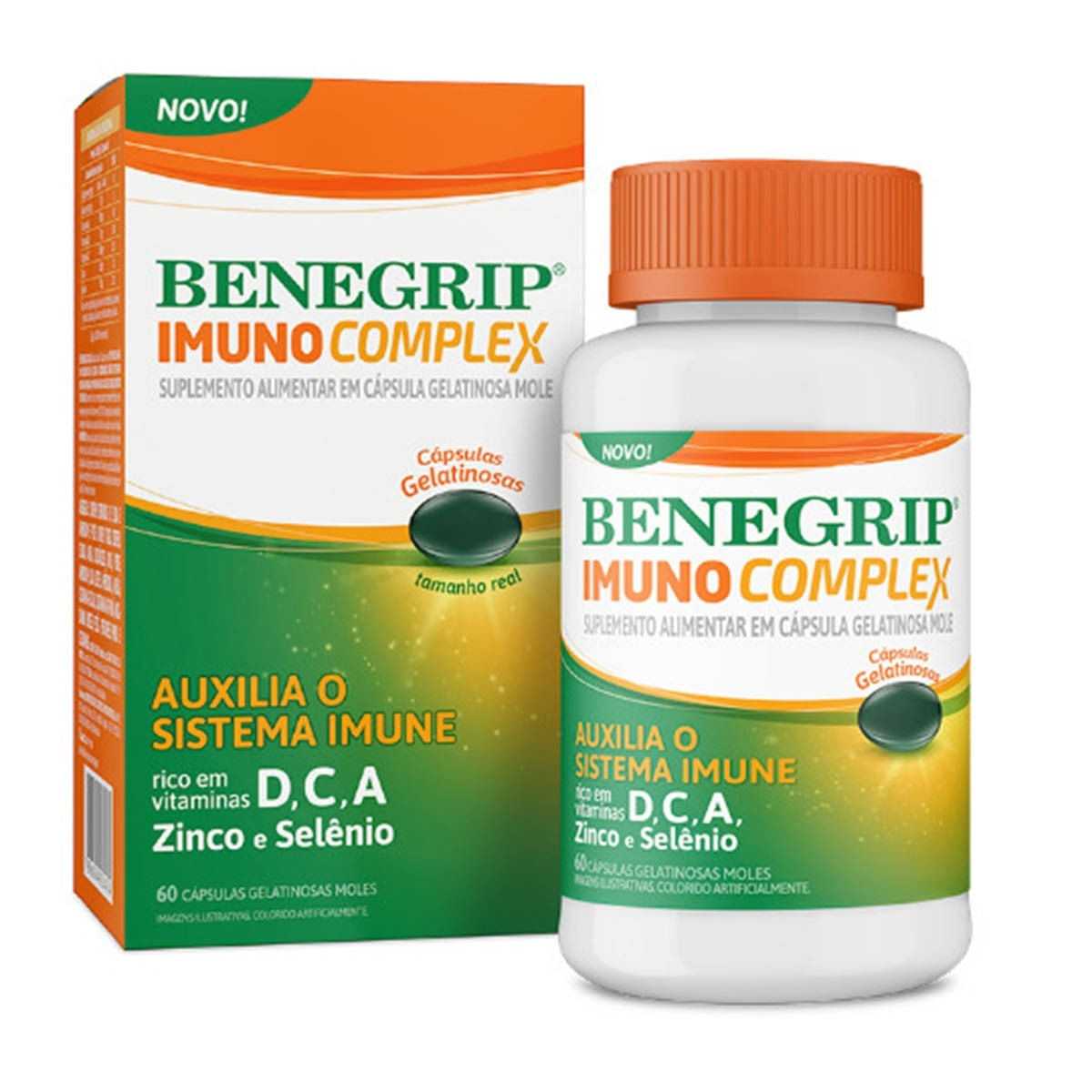 Suplemento Alimentar Benegrip Imuno Complex 60 cápsulas