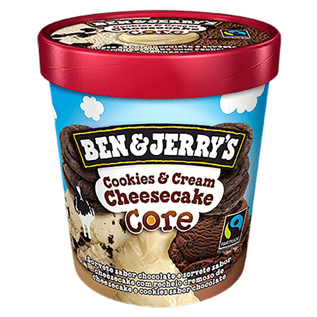 Sorvete Sabores Chocolate e Cheesecake Ben &amp; Jerry&apos;s Core 458ml