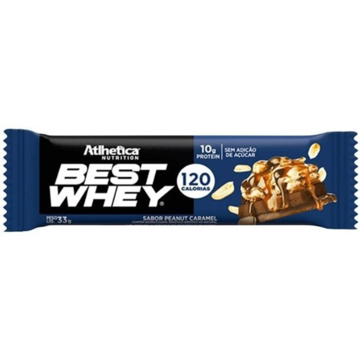 Barra de Proteína Best Whey Bar Peanut Caramel 33 g Athletica Nutrition