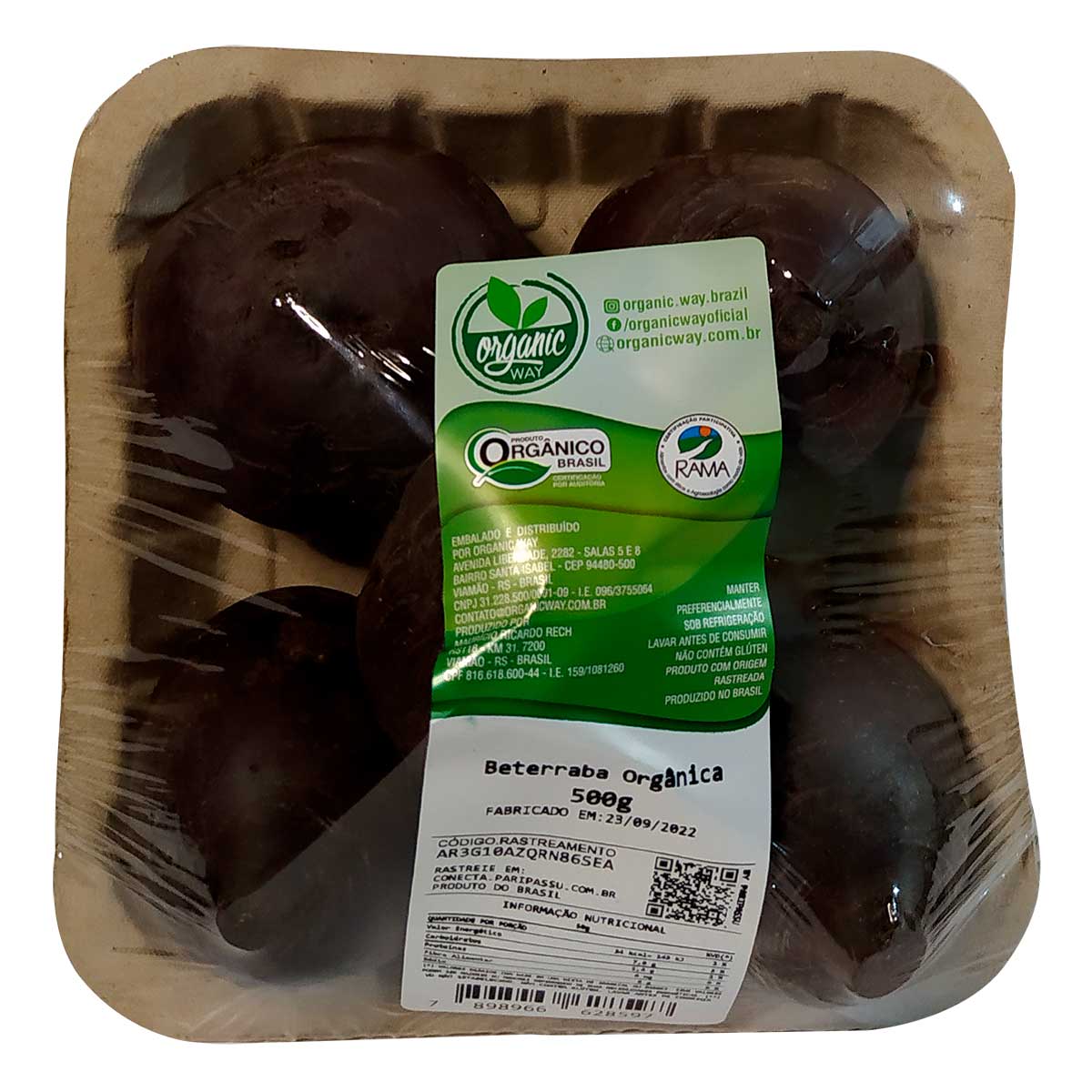 Beterraba Orgânica Organic Way 500 g