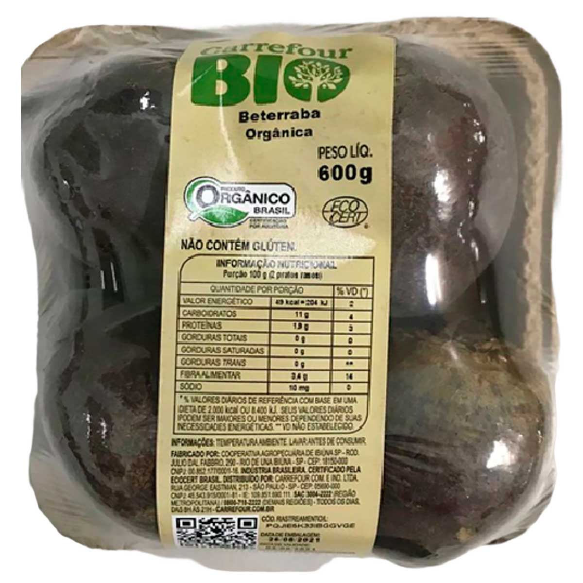 Beterraba Orgânica Carrefour Bio 600G