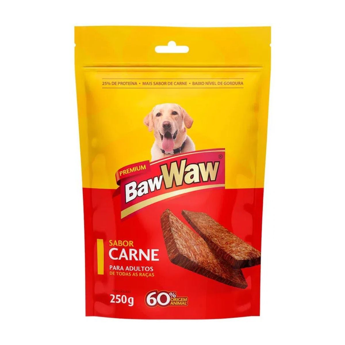 Bifinho para Cães Baw Waw Adultos Carne com 250 g