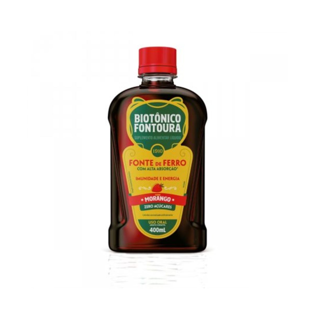 Biotônico Fontoura Morango com 400 ml