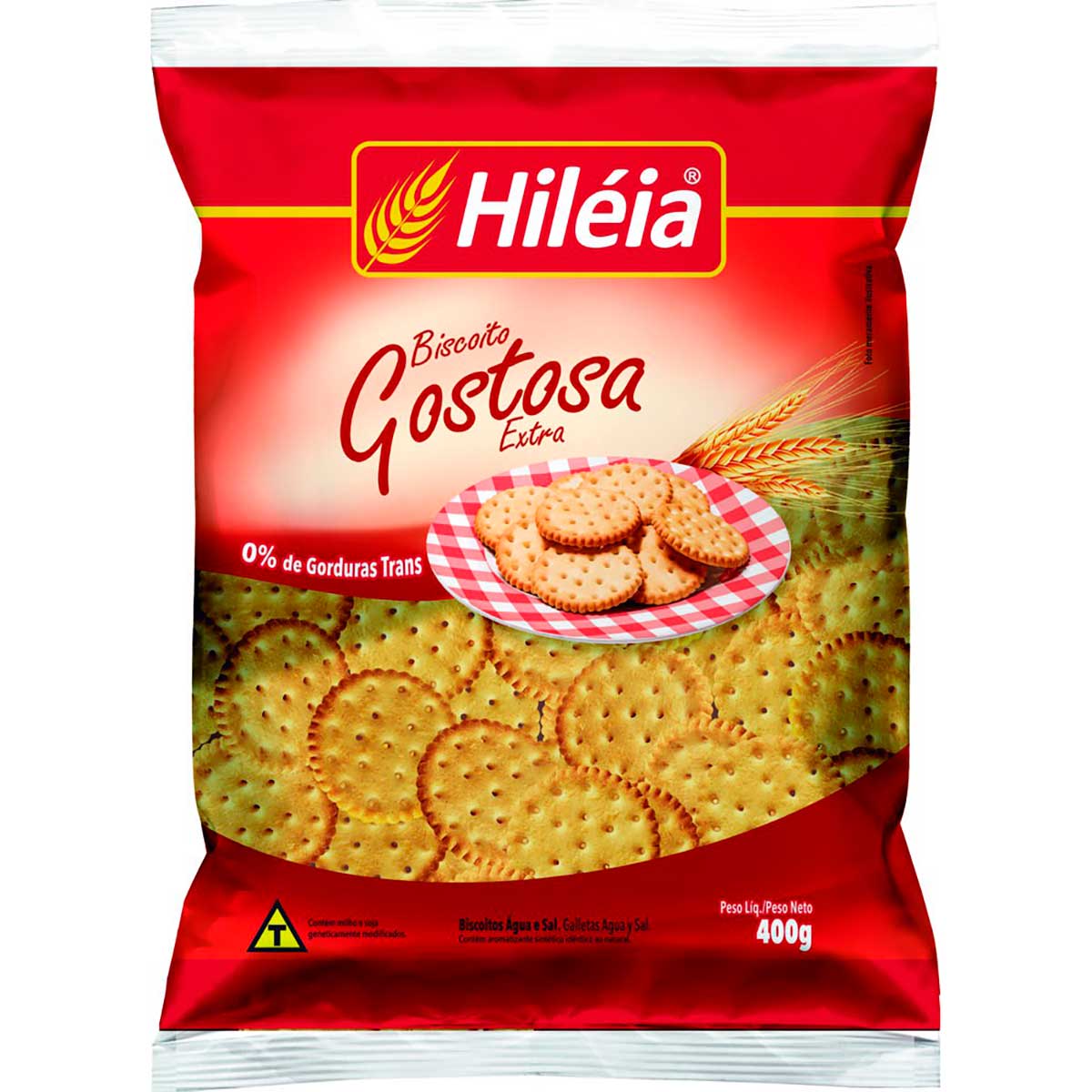 Biscoito Água e Sal Hiléia 400 g