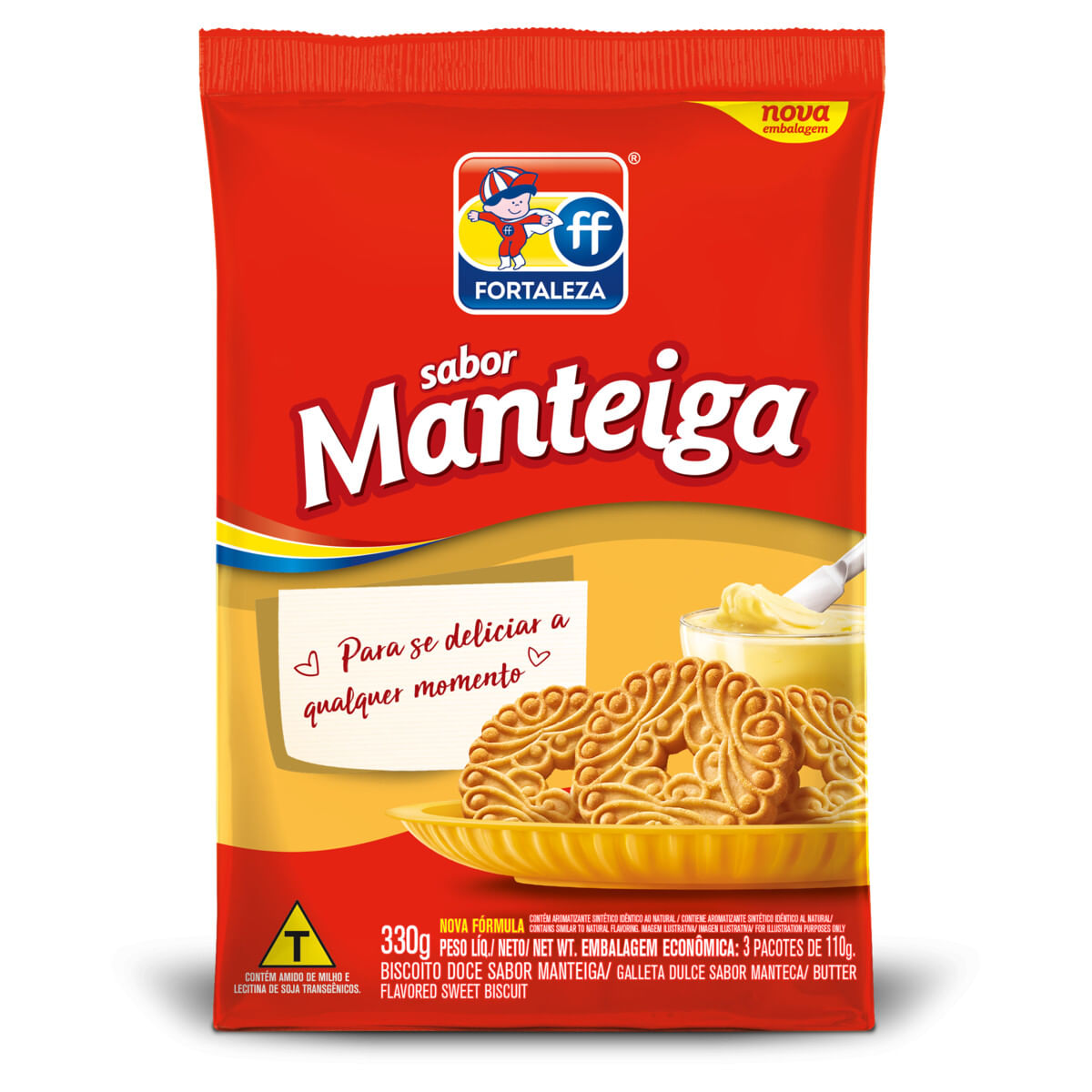 Biscoito sabor Manteiga Fortaleza 330 g