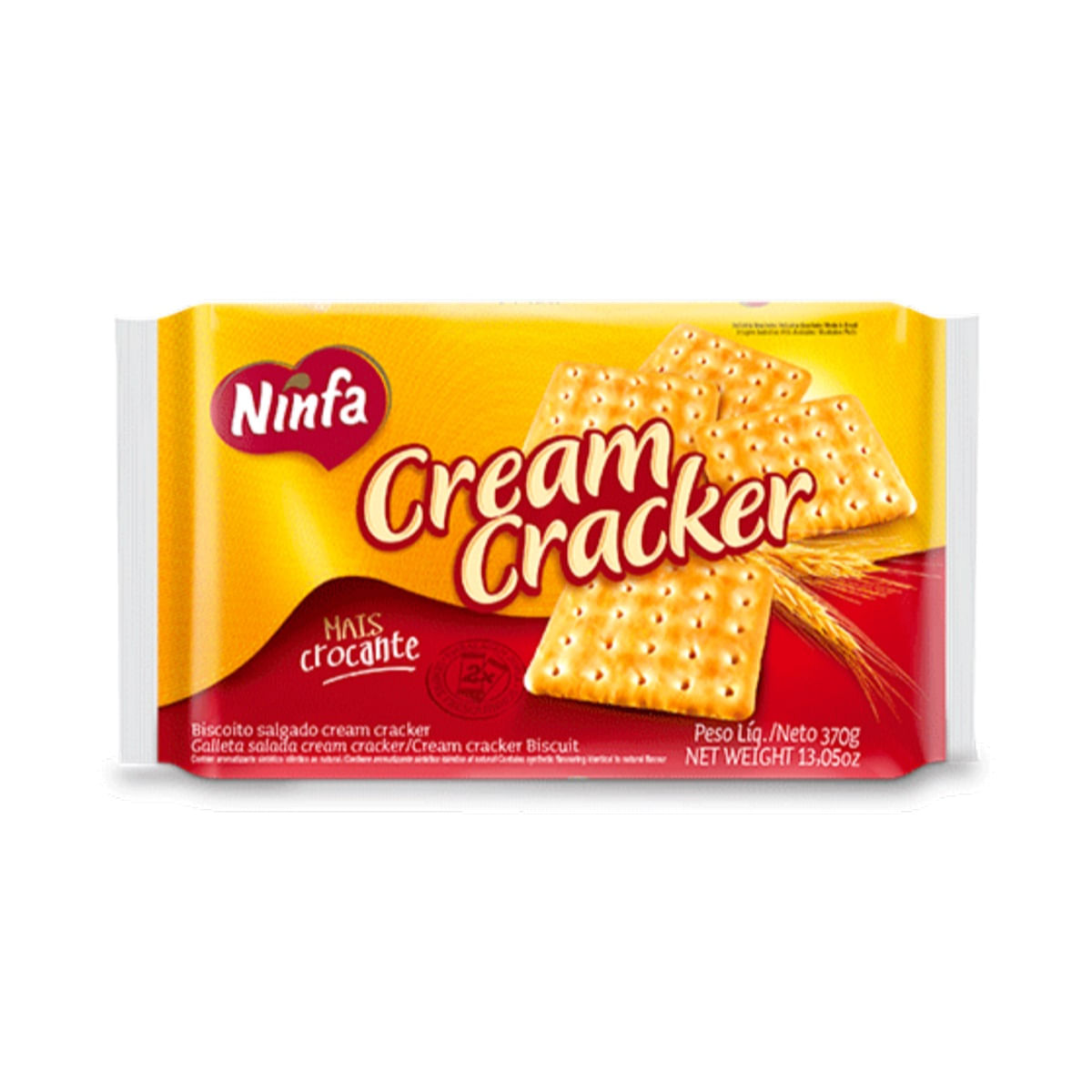 Biscoito Cream Cracker Ninfa 370 g