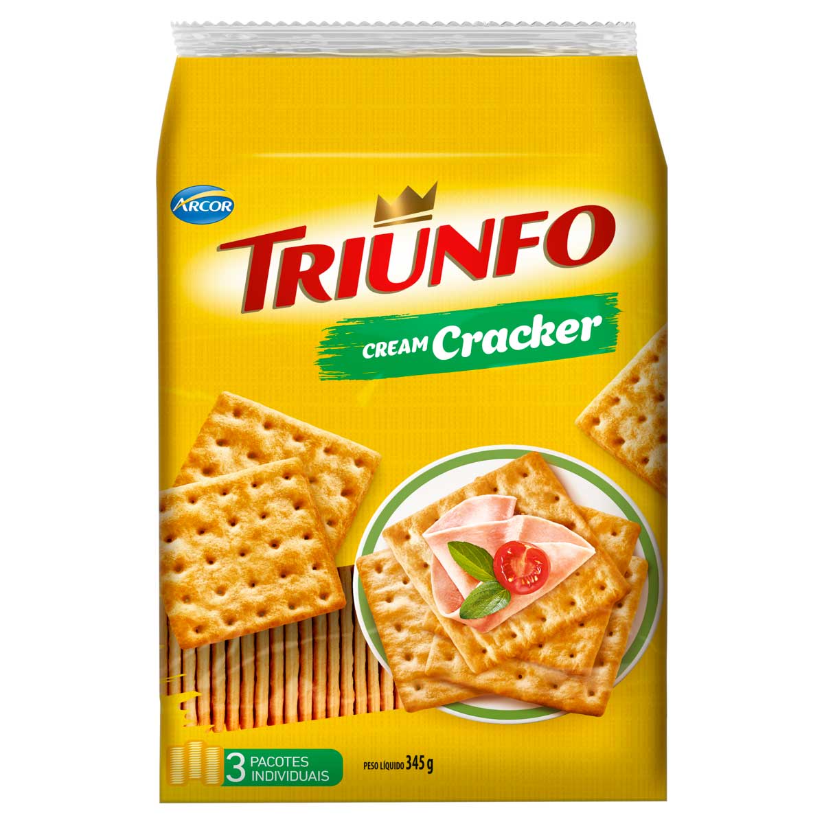 Biscoito Cream Cracker Triunfo 345g