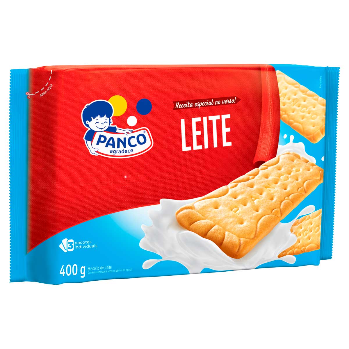 Biscoito Maisena Sabor Leite Panco 400g