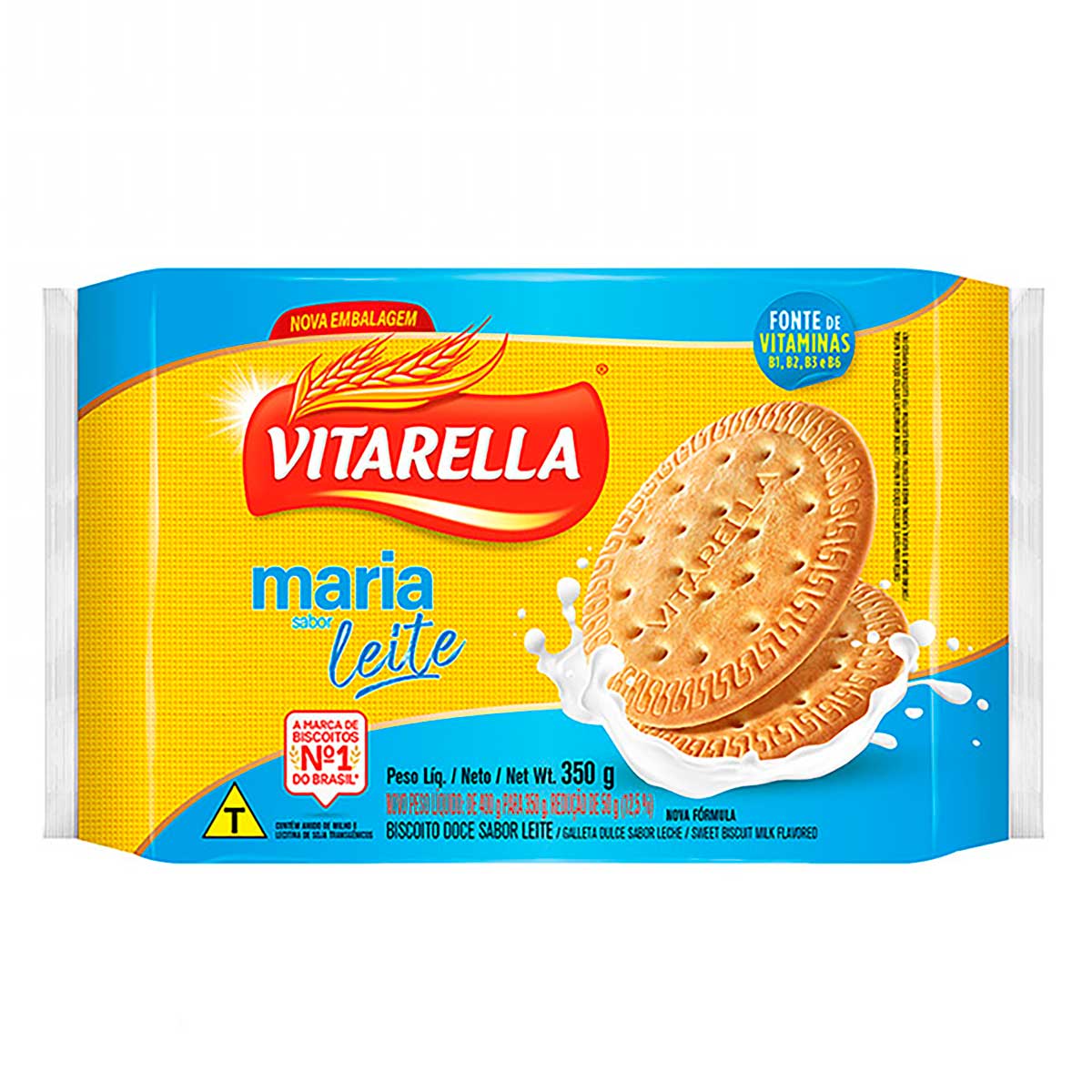 Biscoito Maria Sabor Leite Vitarella 350g