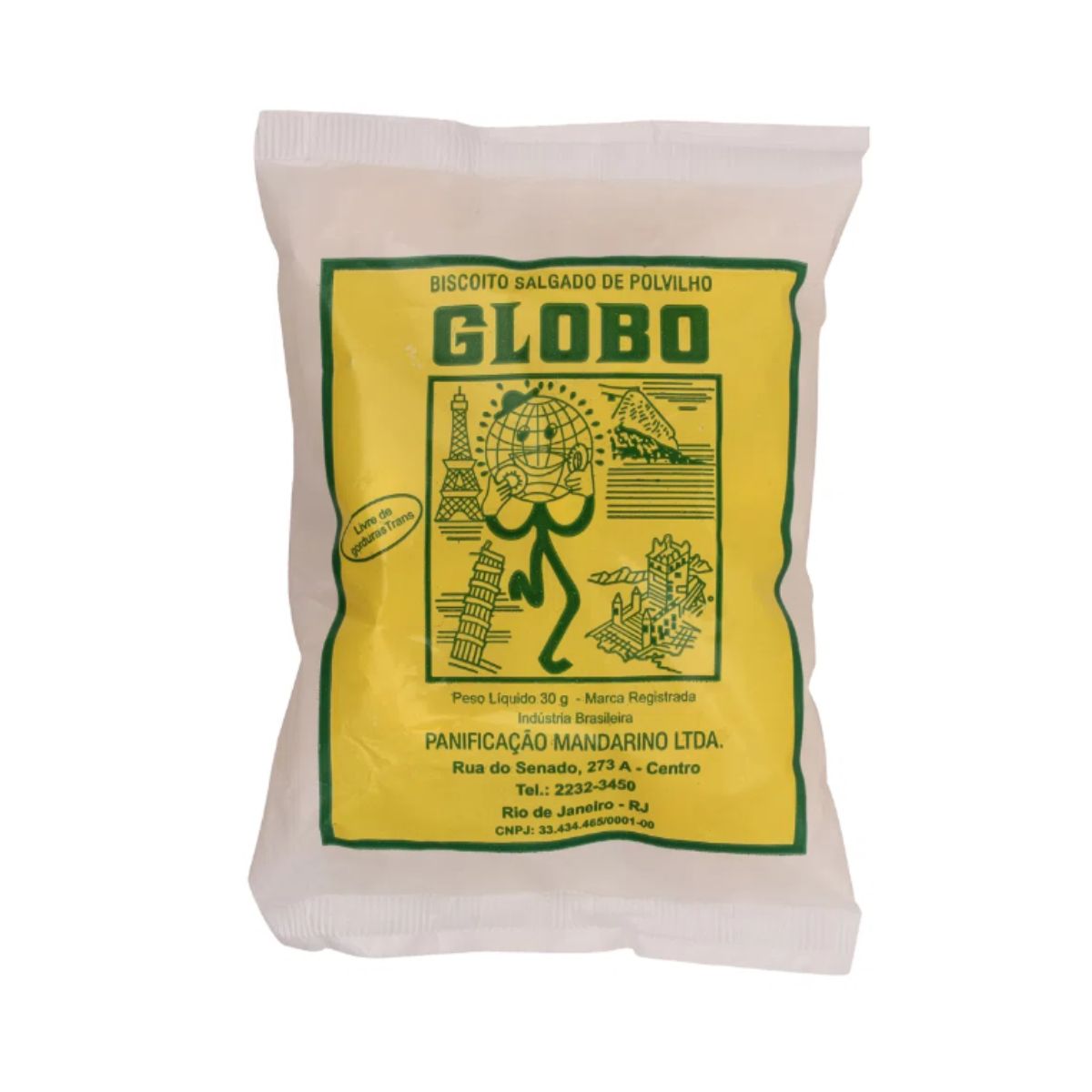 Biscoito Polvilho Salgado Globo 30 g