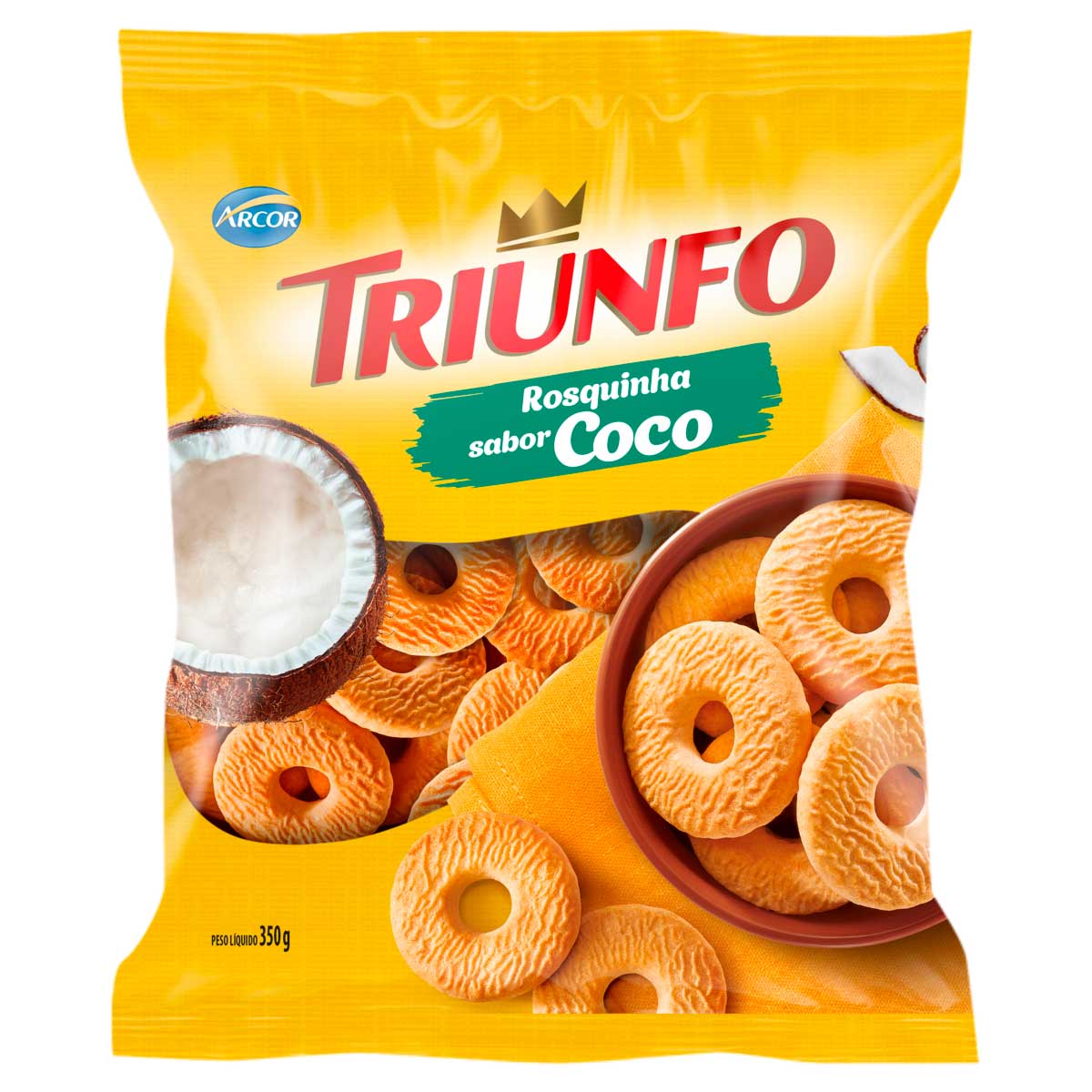 Biscoito Rosquinha Coco Triunfo 350g