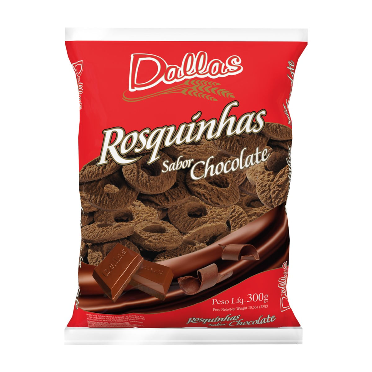 Biscoito Doce Rosquinha de Chocolate Dallas 300 g