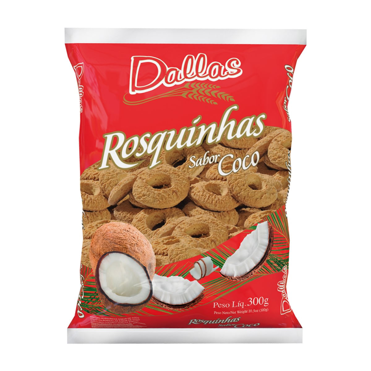 Biscoito Doce Rosquinha de Coco Dallas 300 g