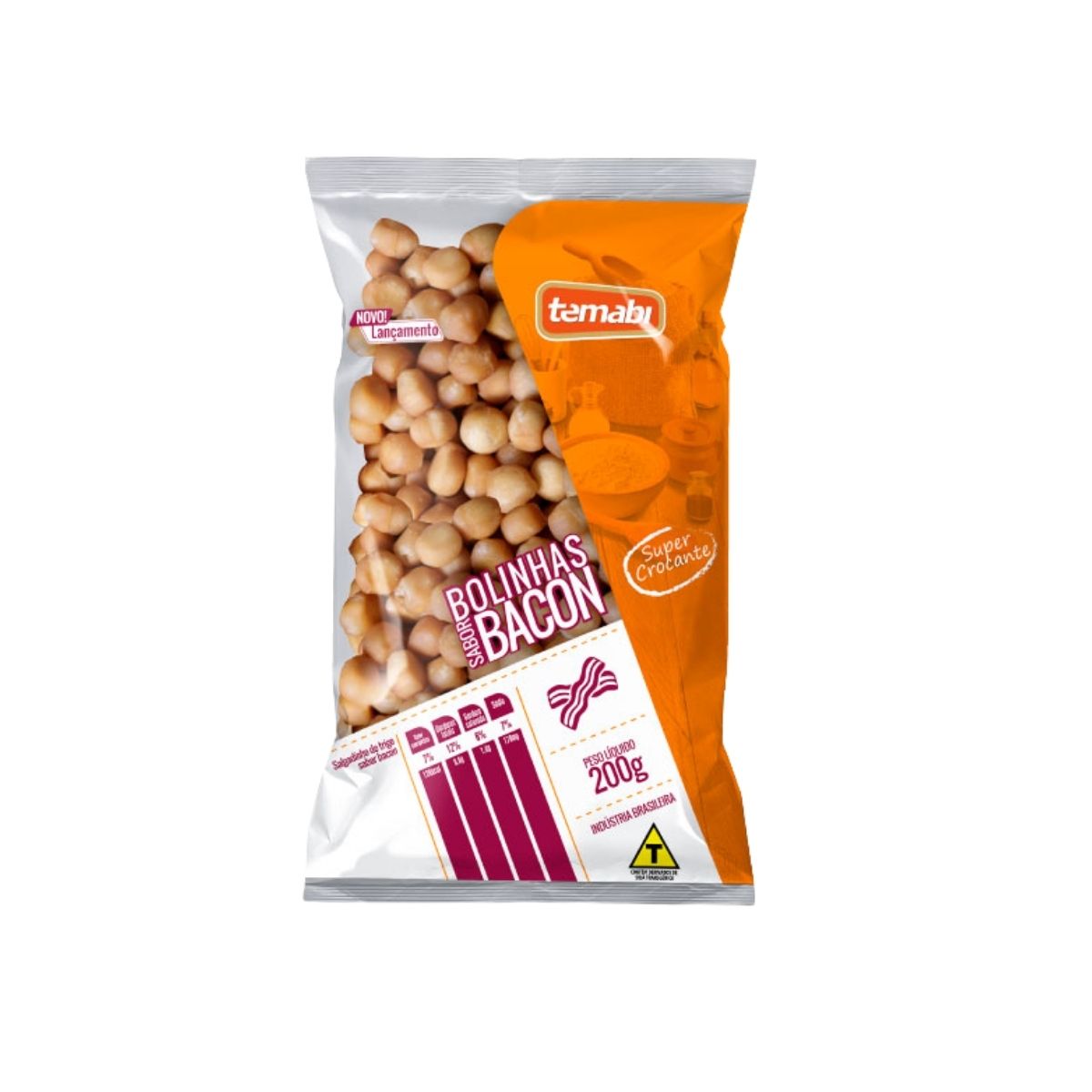 Biscoito Salgado Bolinha de Bacon Carrefour 130g