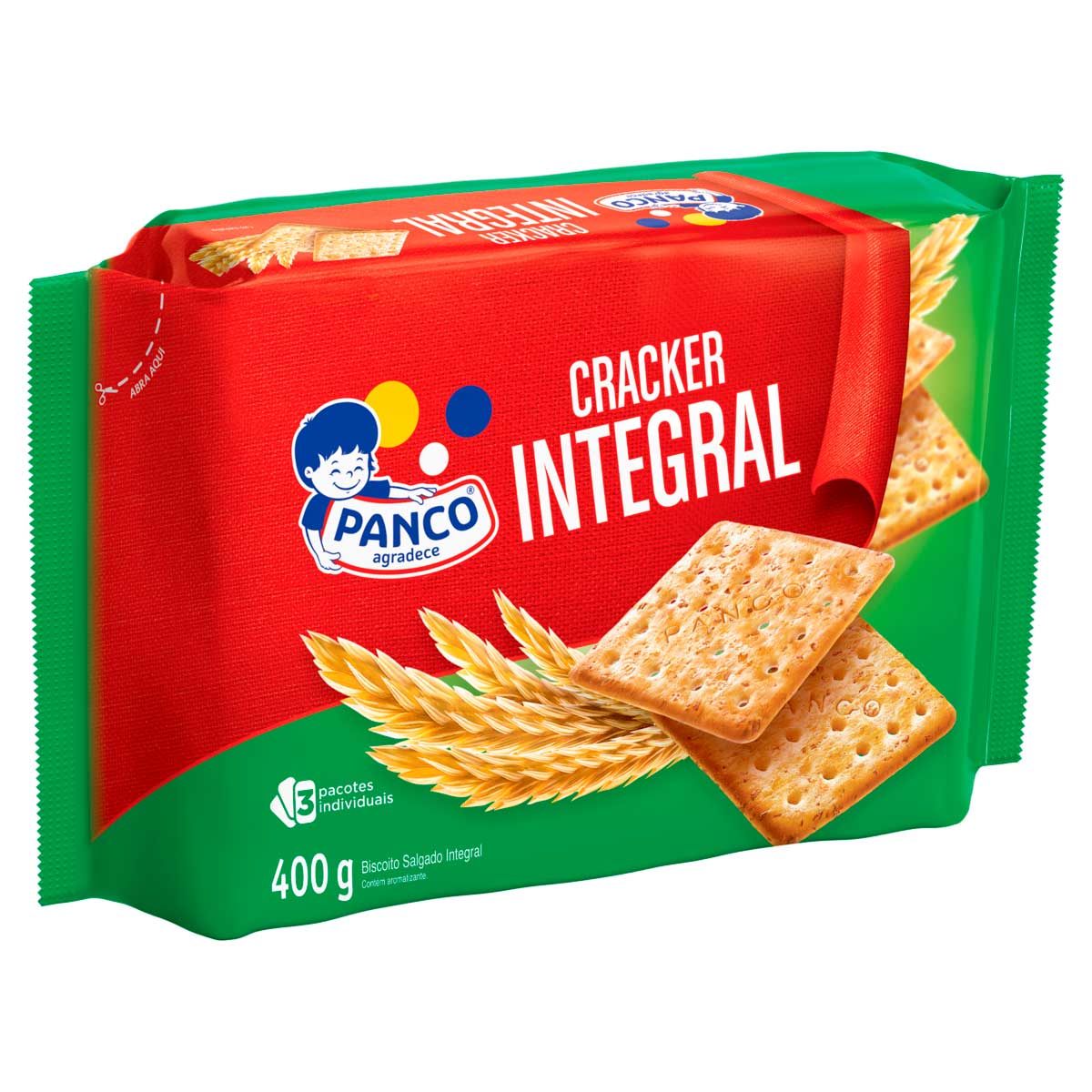 Biscoito Cracker Integral Panco 400g