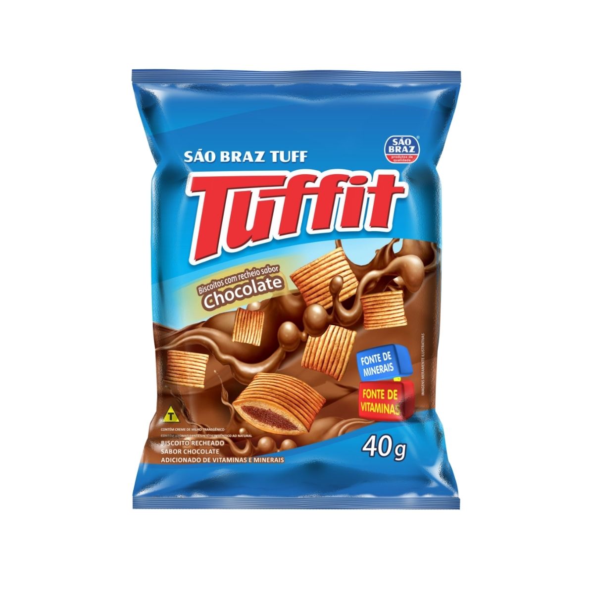 Biscoito Tufs Chocolate São Braz 40 g