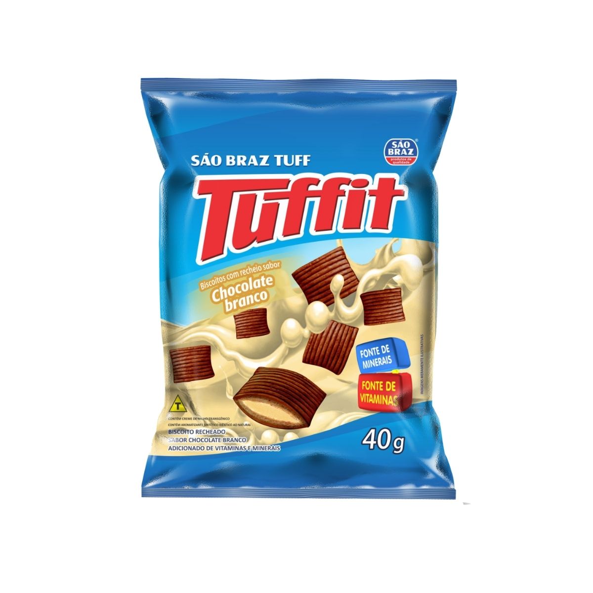 Biscoito Tufs Chocolate Branco São Braz 40 g