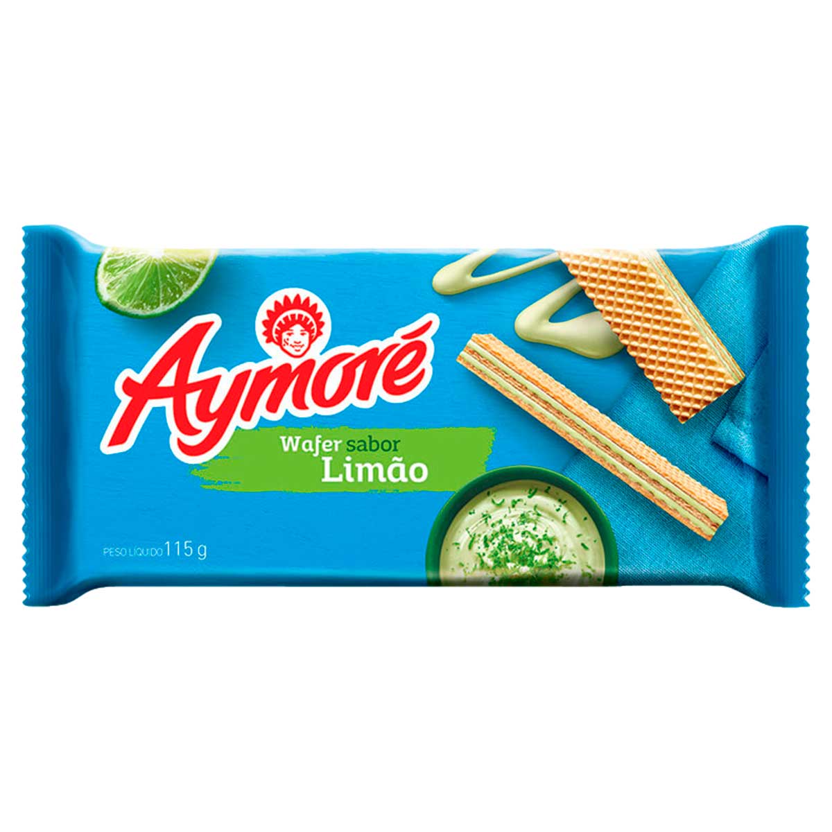 Biscoito Wafer Recheio Limão Aymoré 105g