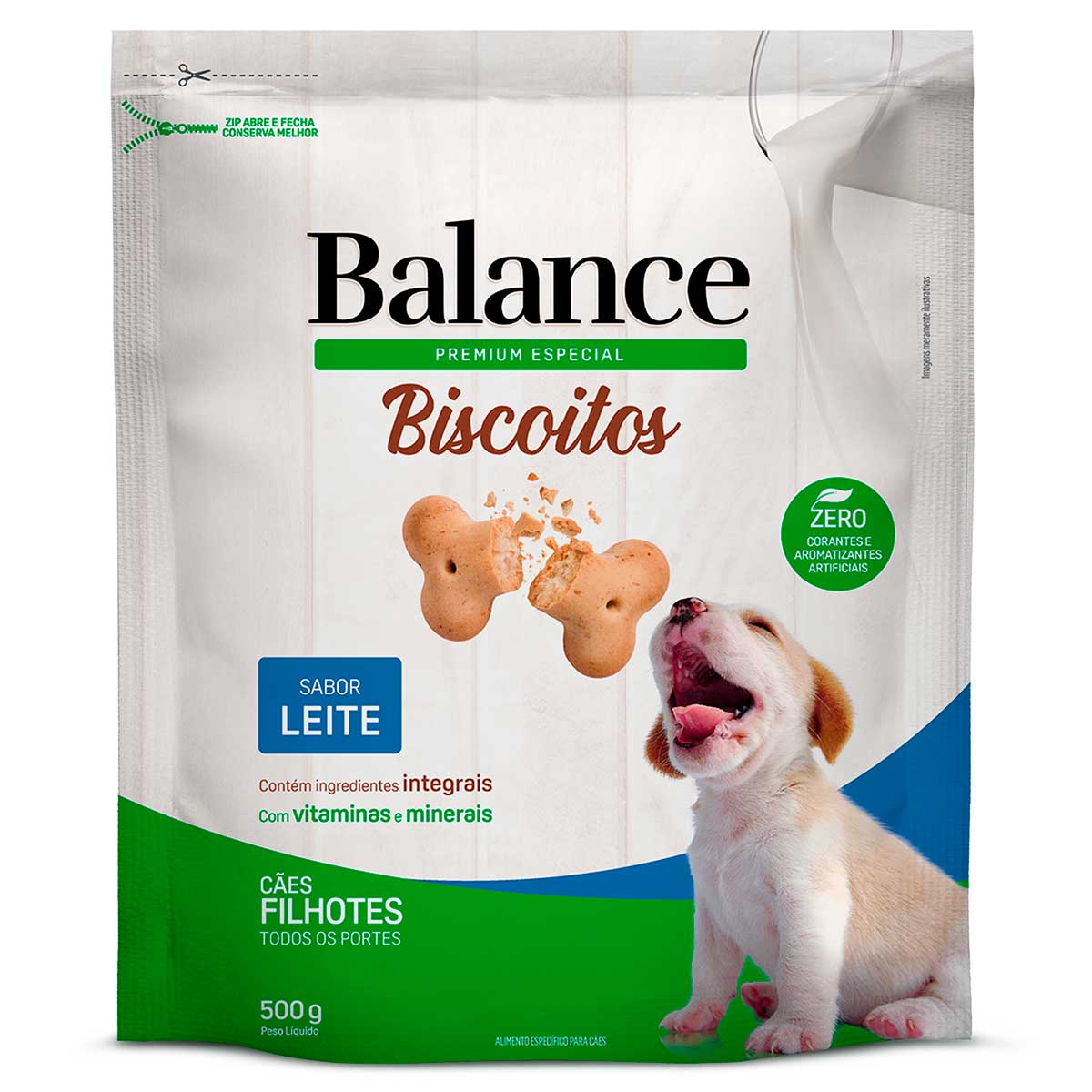 Biscoito para Cães Filhotes Sabor Leite Balance