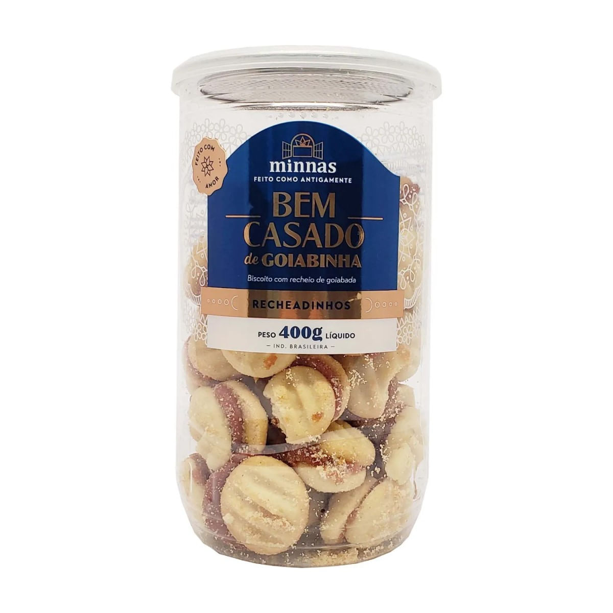 Biscoito Bem Casado de Goiabinha Minnas 400 g