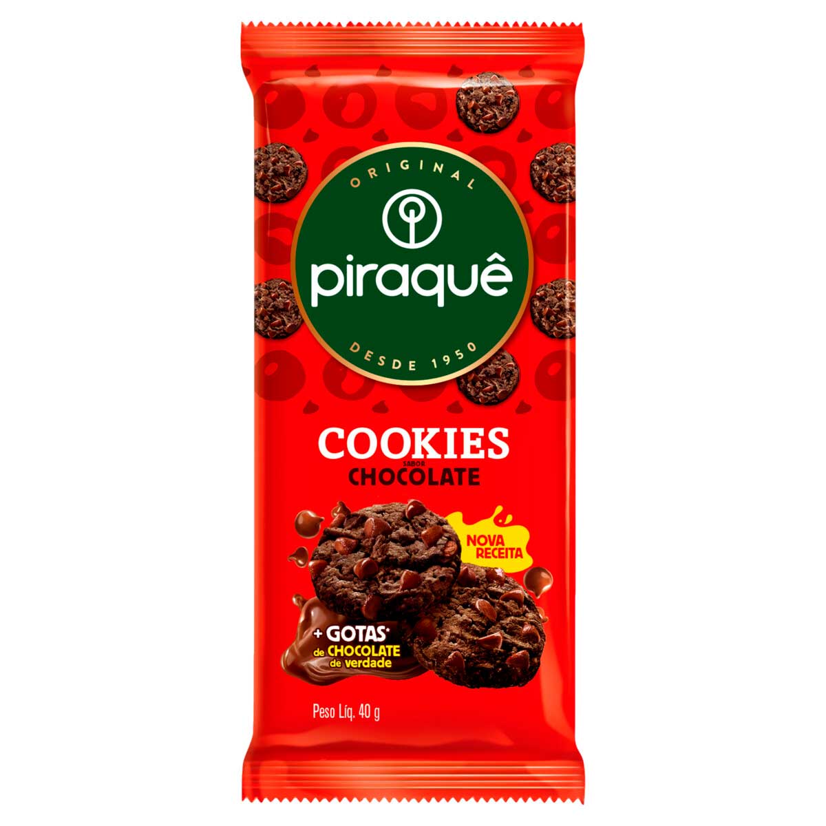 Biscoito Cookie Chocolate Piraquê 40g