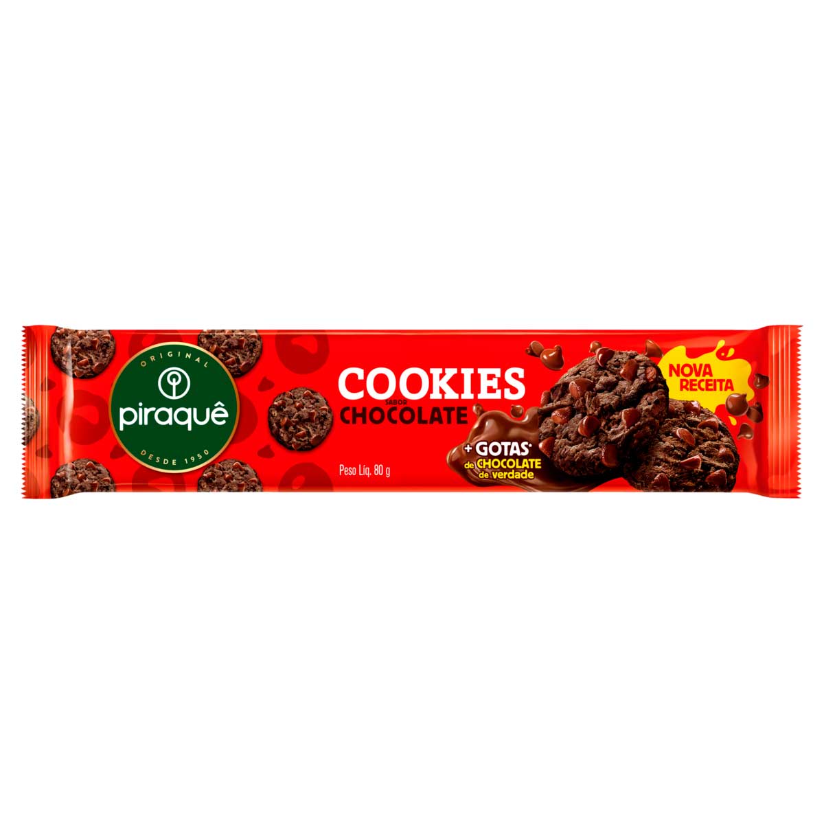 Cookie de Chocolate Piraquê 80g